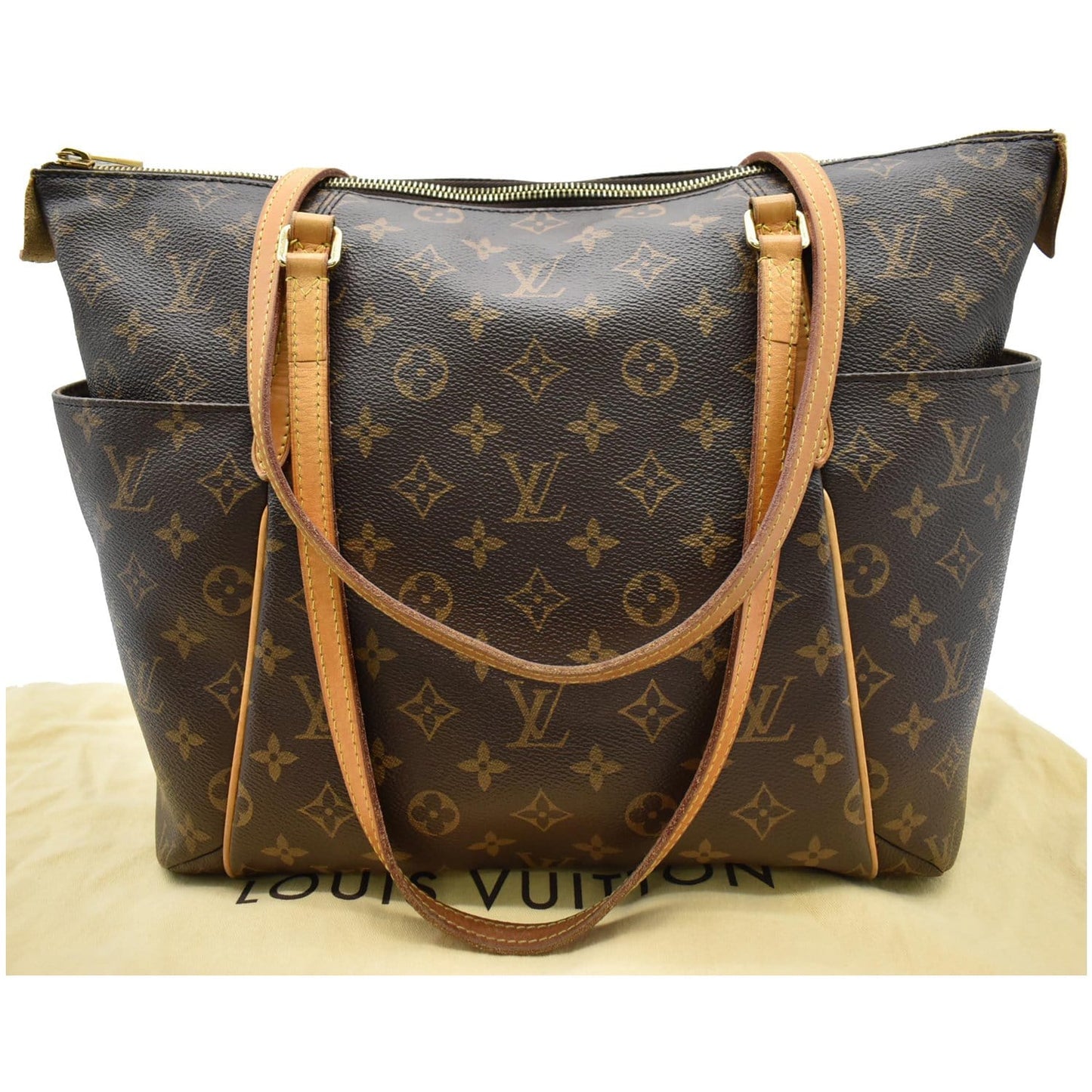 LOUIS VUITTON Totally MM Monogram Canvas Shoulder Bag Brown