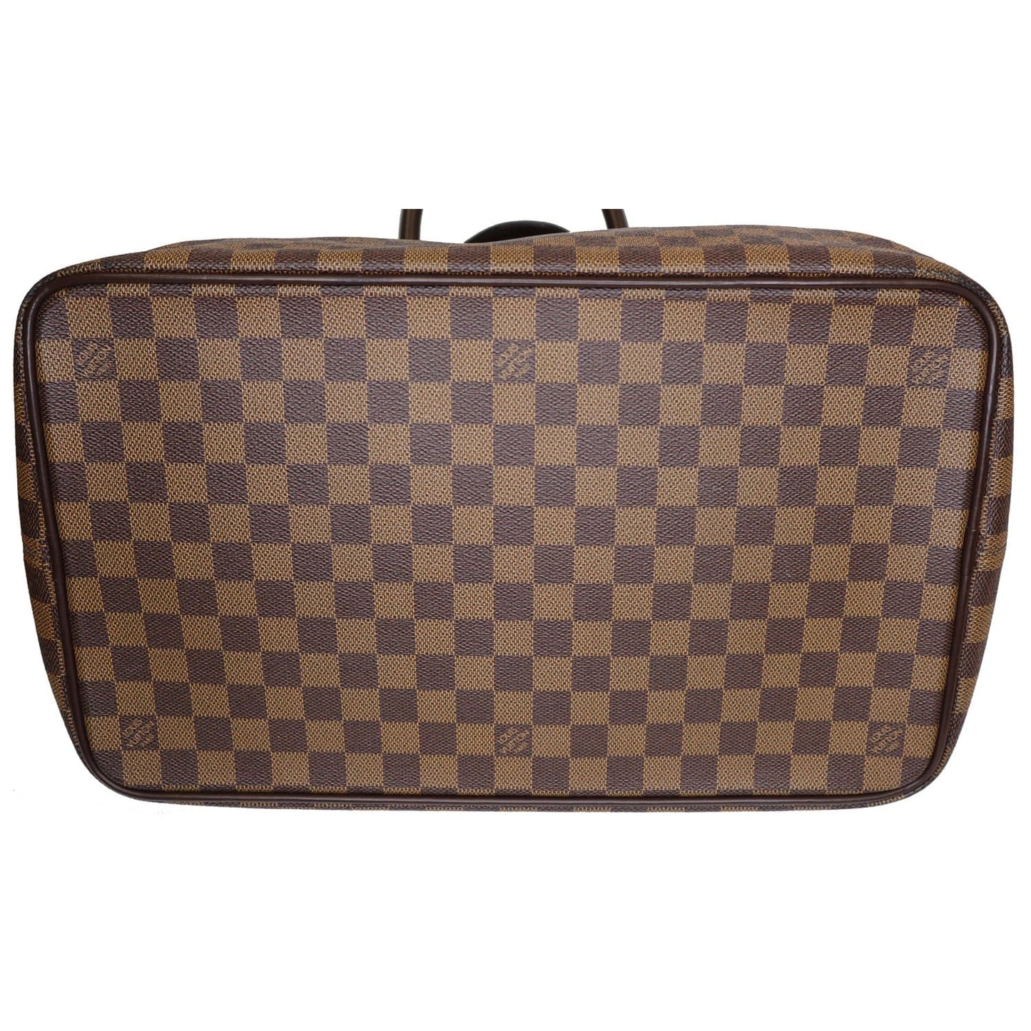 LOUIS VUITTON Greenwich PM Damier Ebene Travel Tote Bag Brown