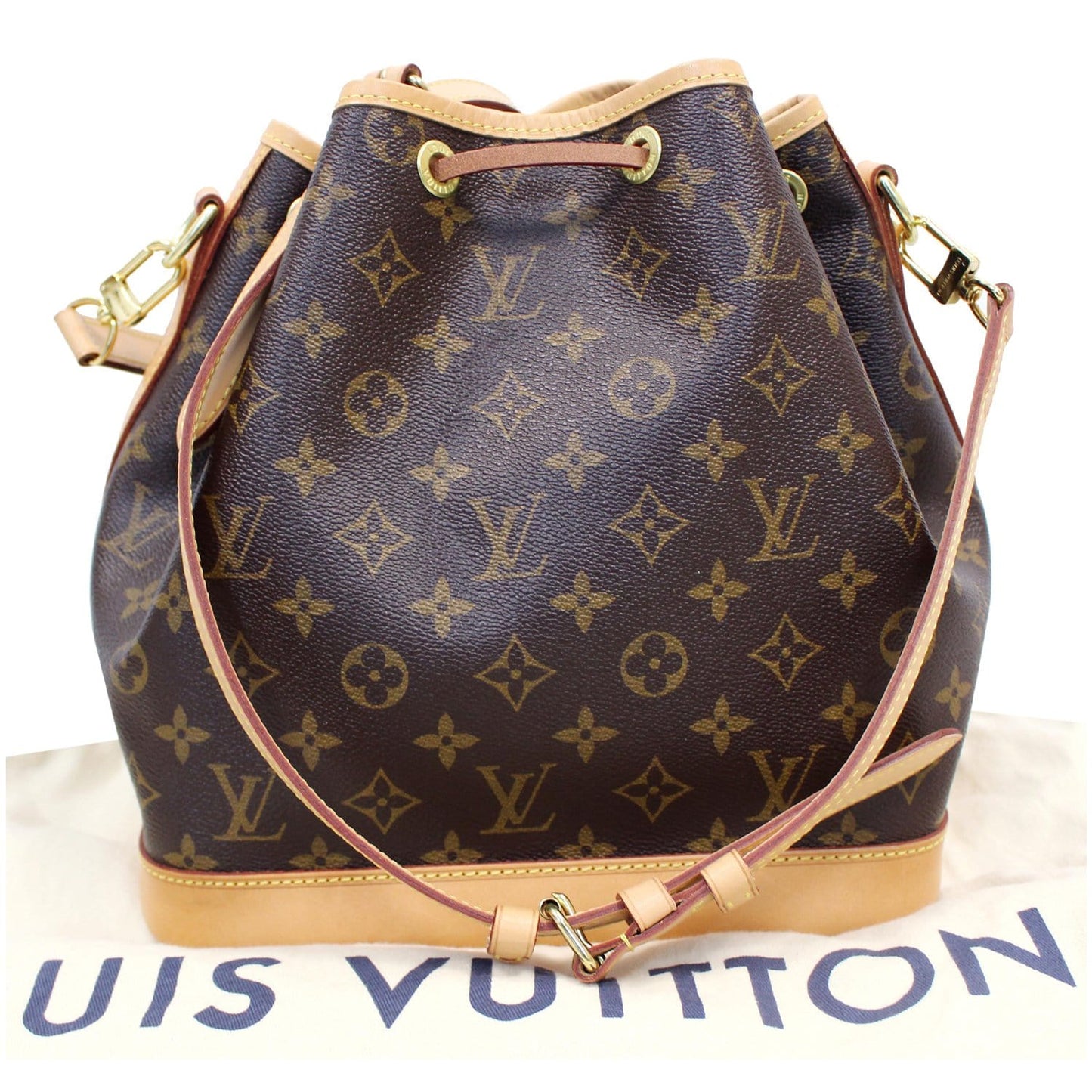LOUIS VUITTON Petit Noe NM Monogram Canvas Shoulder Bag Brown