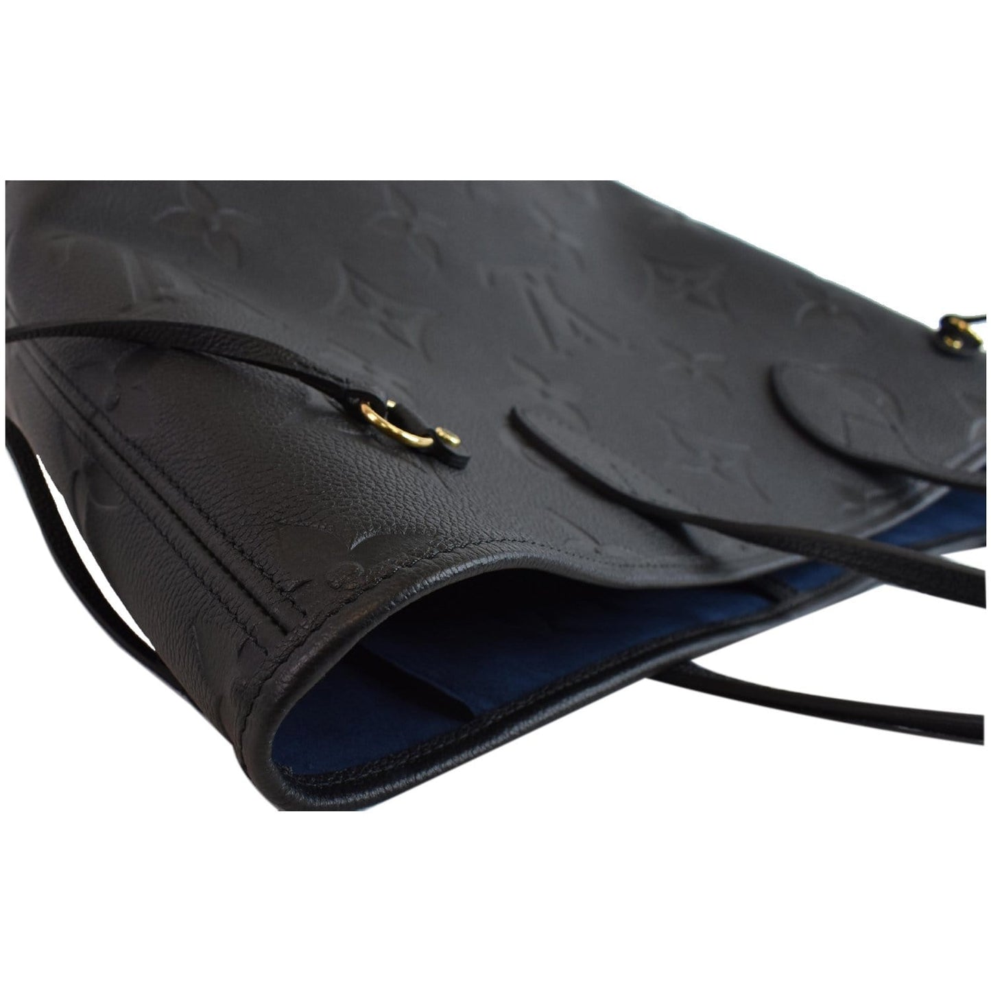 LOUIS VUITTON Neverfull MM Monogram Empreinte Tote Bag Black