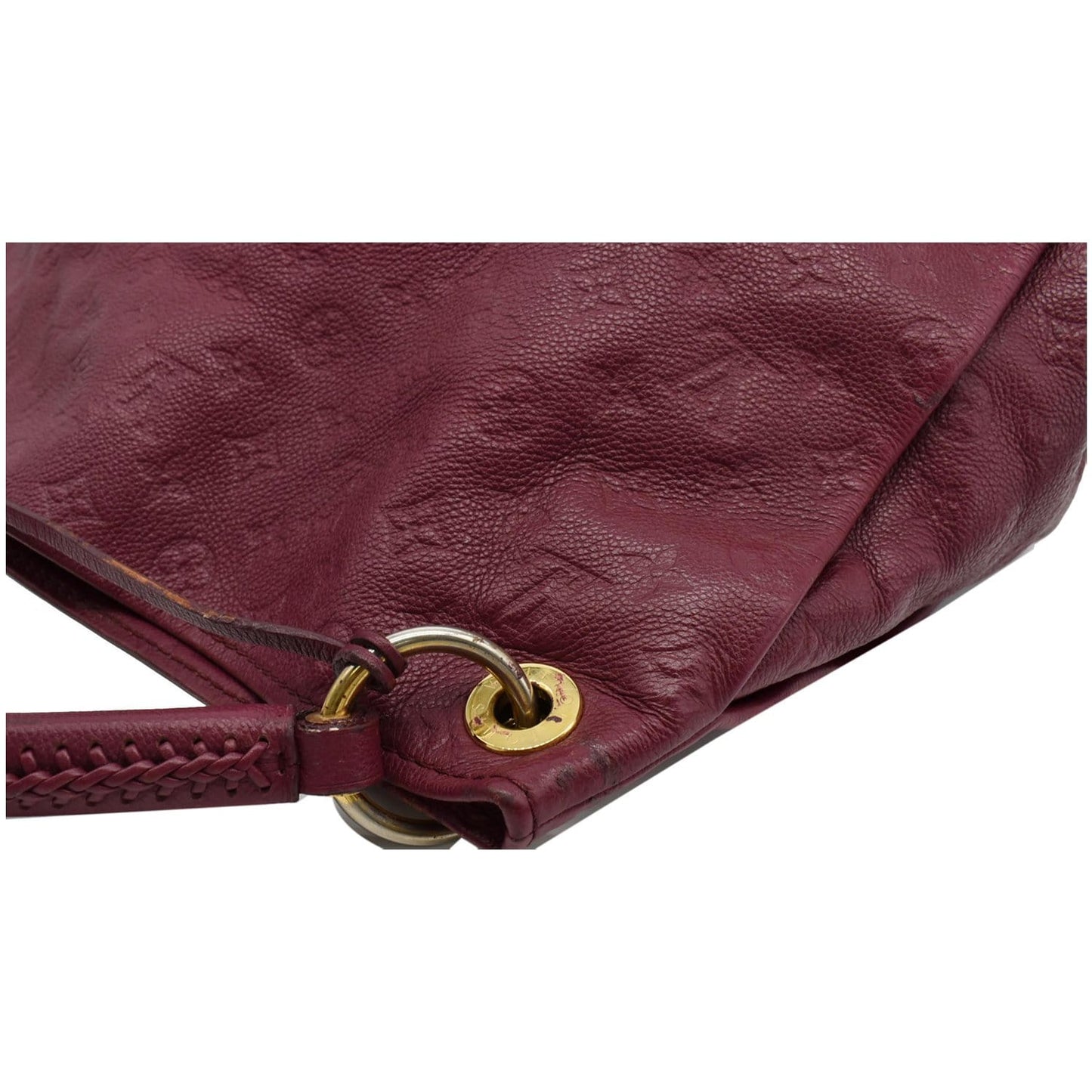 LOUIS VUITTON Artsy MM Empreinte Leather Hobo Shoulder Bag Mulberry