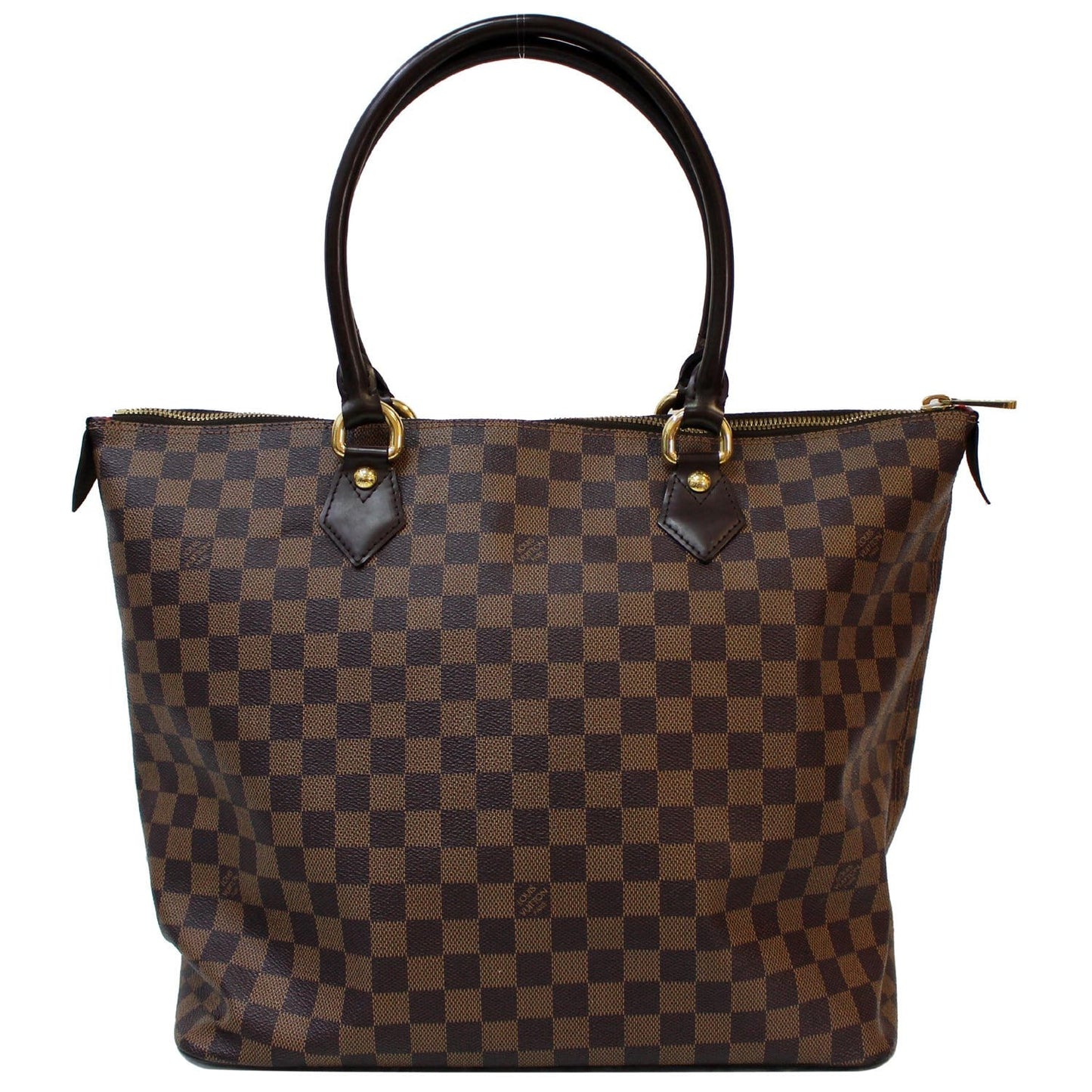 LOUIS VUITTON Saleya GM Damier Ebene Shoulder Bag Brown