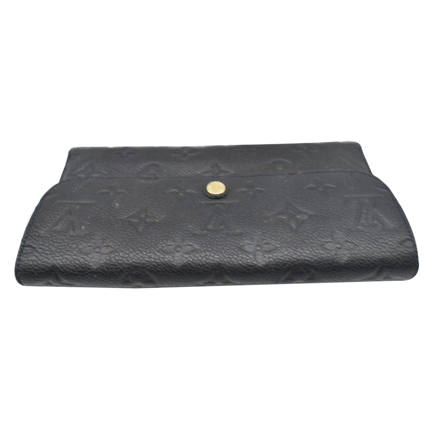 LOUIS VUITTON Virtuose Empreinte Leather Trifold Wallet Black