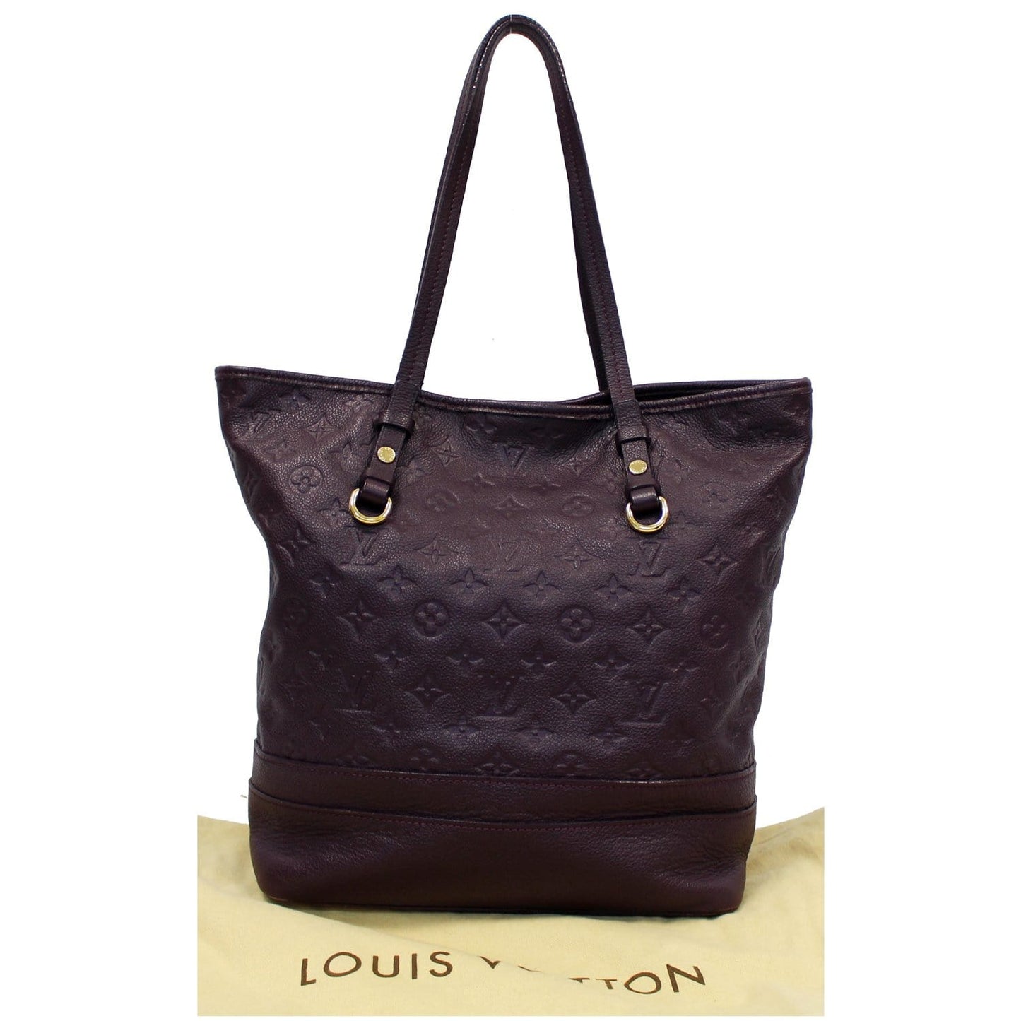 LOUIS VUITTON Citadine PM Monogram Empreinte Leather Shoulder Bag Plum