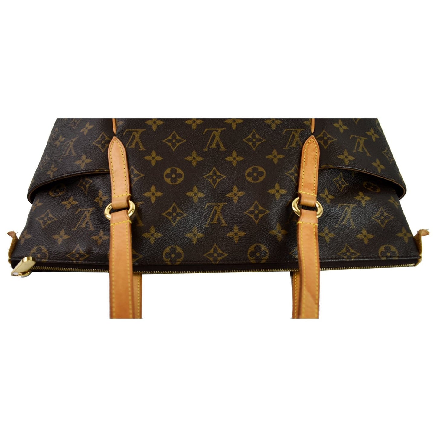 LOUIS VUITTON Totally MM Monogram Canvas Shoulder Bag Brown