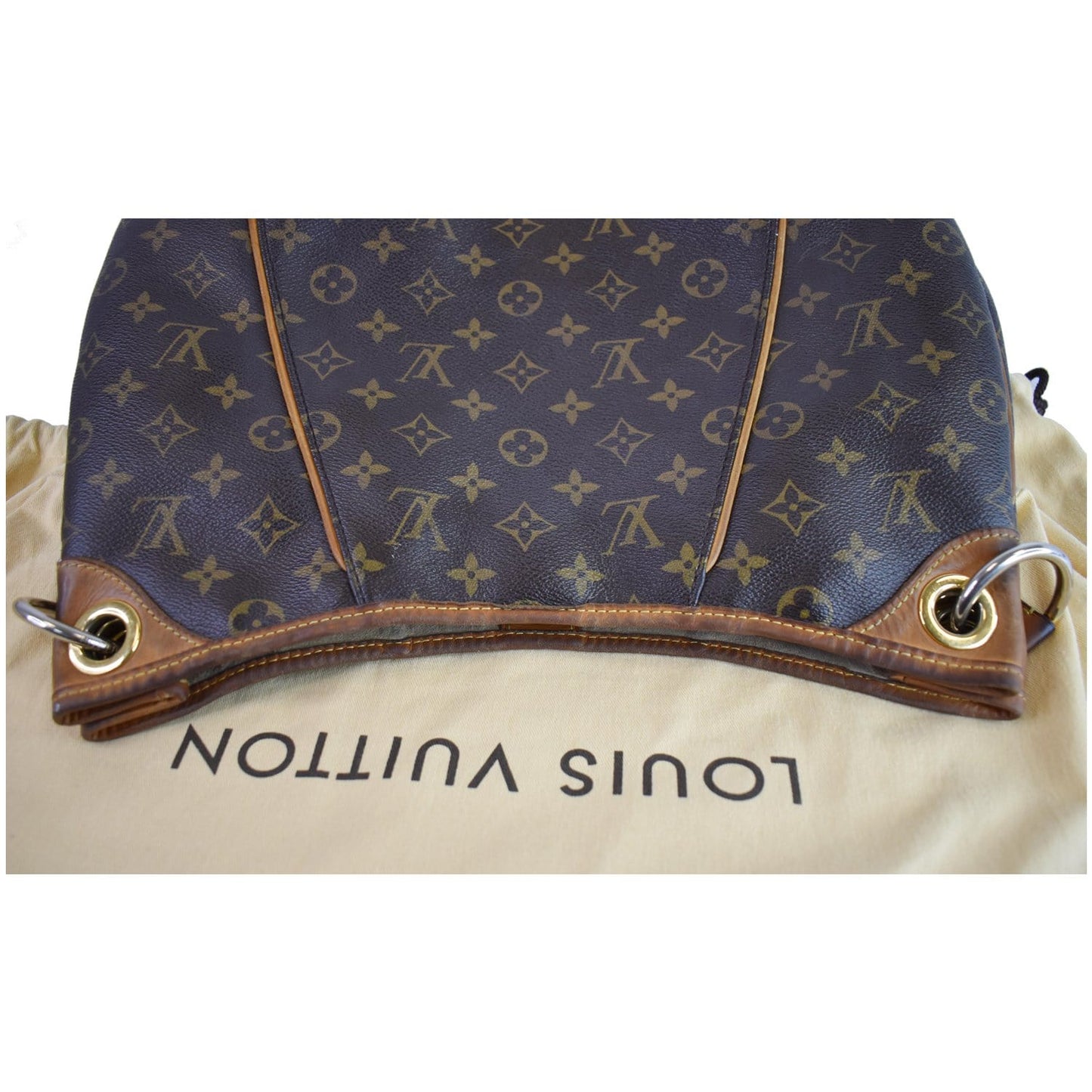 LOUIS VUITTON Galliera PM Monogram Canvas Shoulder Bag Brown