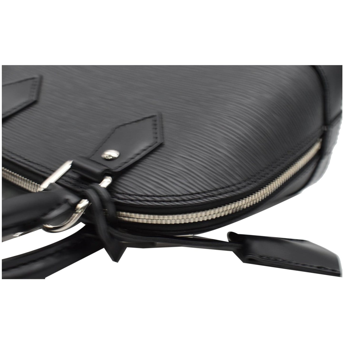 LOUIS VUITTON Alma BB Epi Leather Satchel Crossbody Bag Black