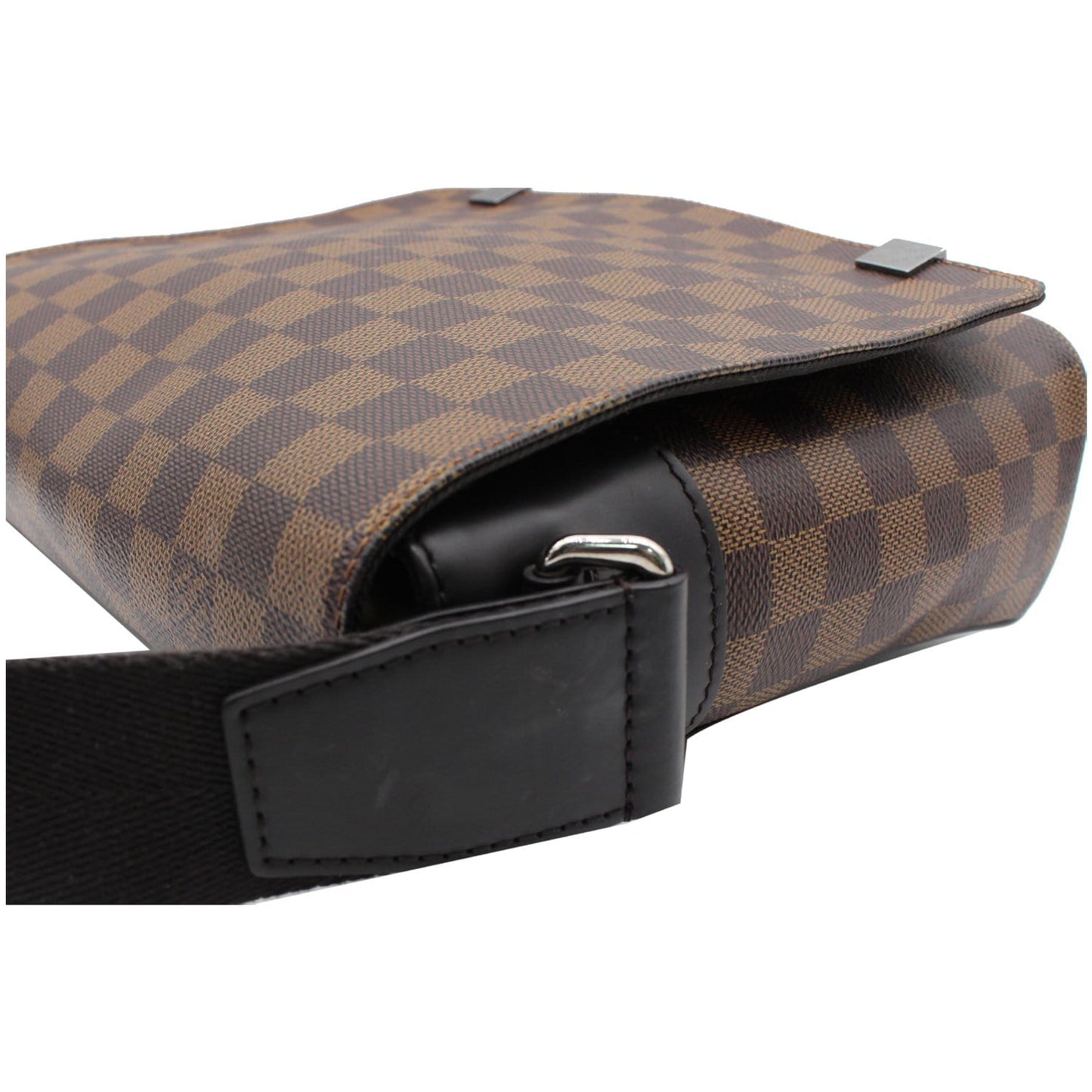 LOUIS VUITTON District PM Damier Ebene Canvas Messenger Bag Brown