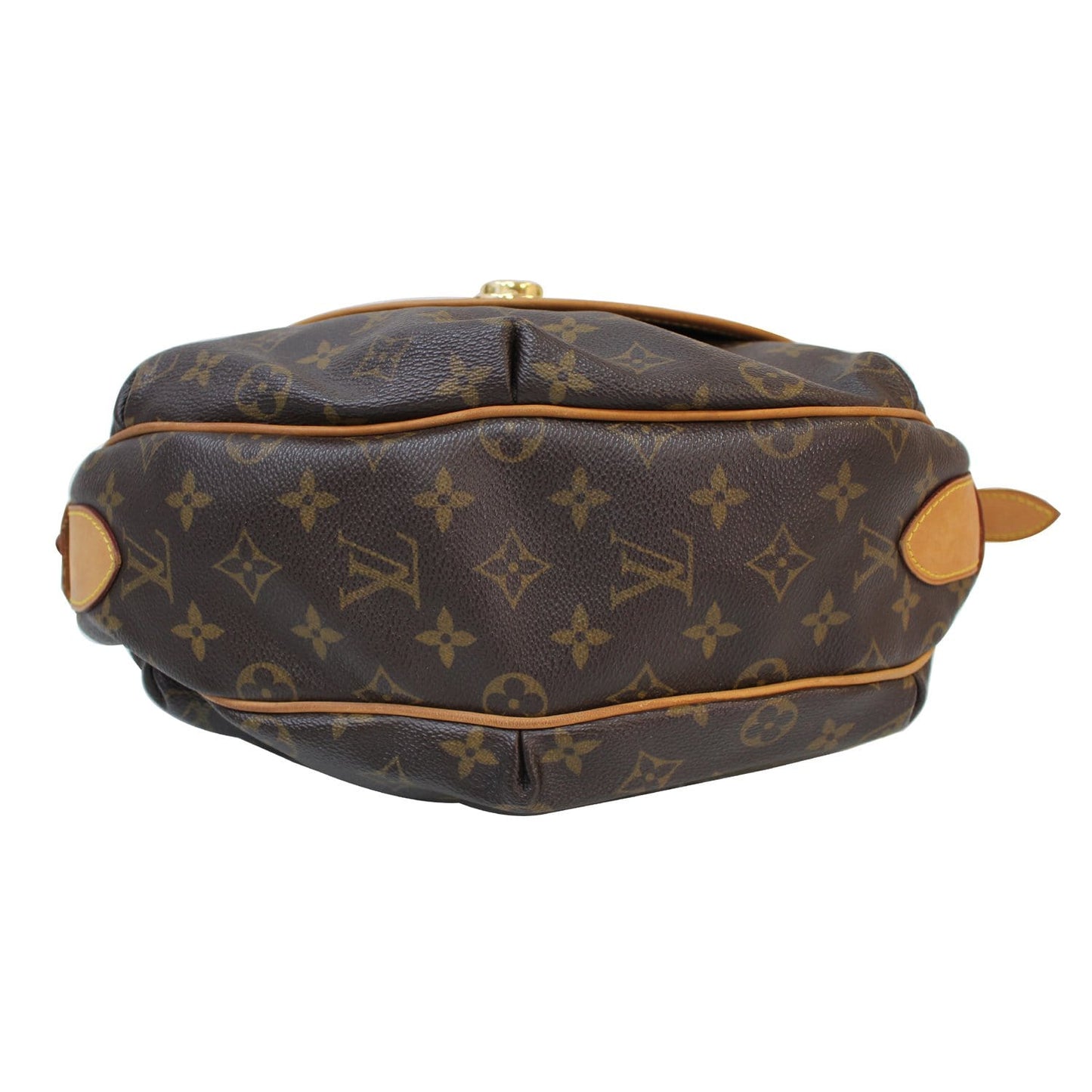 LOUIS VUITTON Tulum GM Monogram Canvas Shoulder Bag Brown