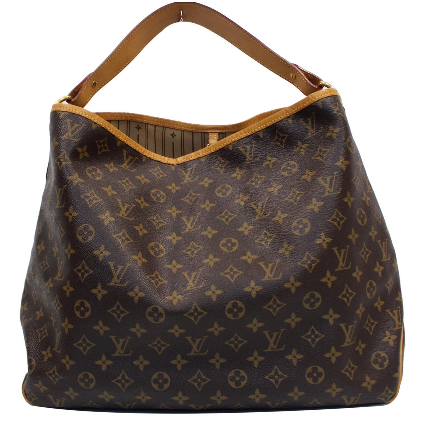 LOUIS VUITTON Delightful GM Monogram Canvas Shoulder Bag Brown
