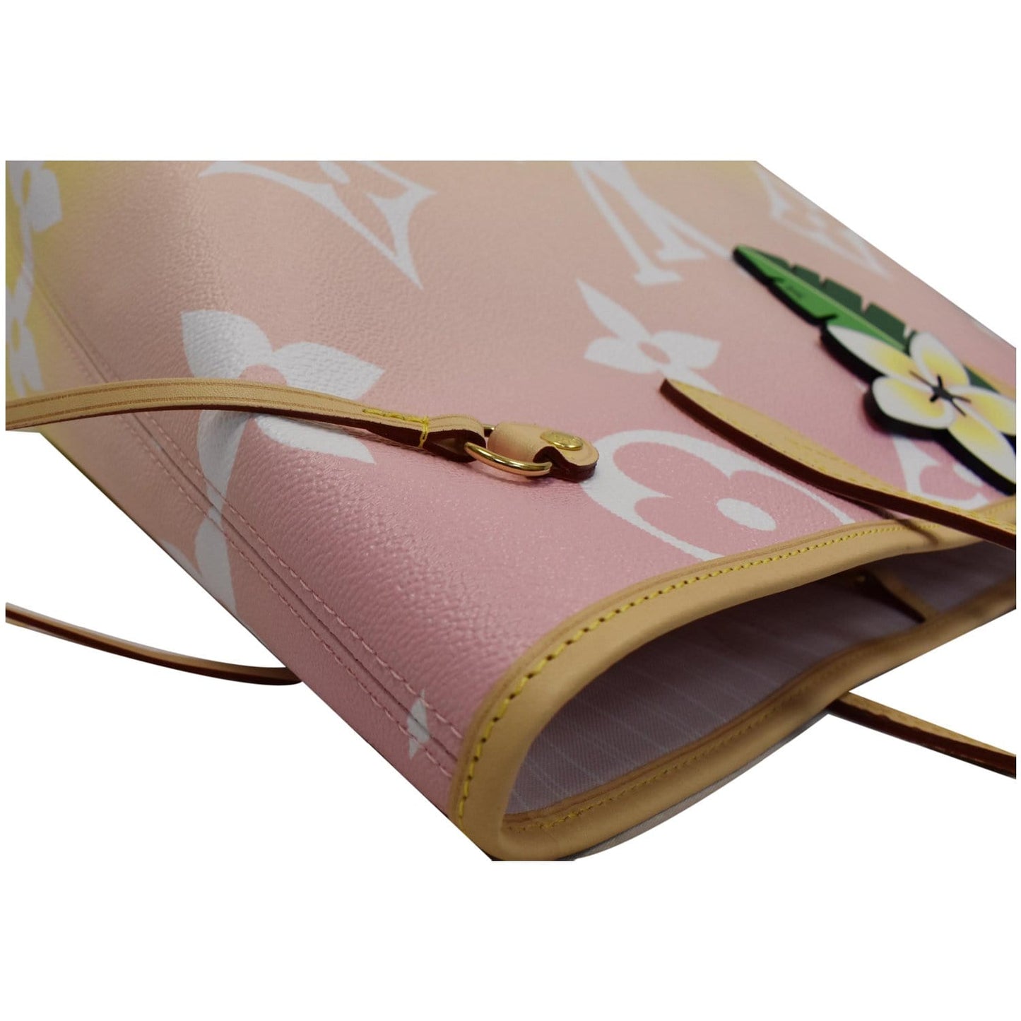 LOUIS VUITTON Neverfull MM Pool Monogram Giant Tote Shoulder Bag Light Pink - 25% OFF