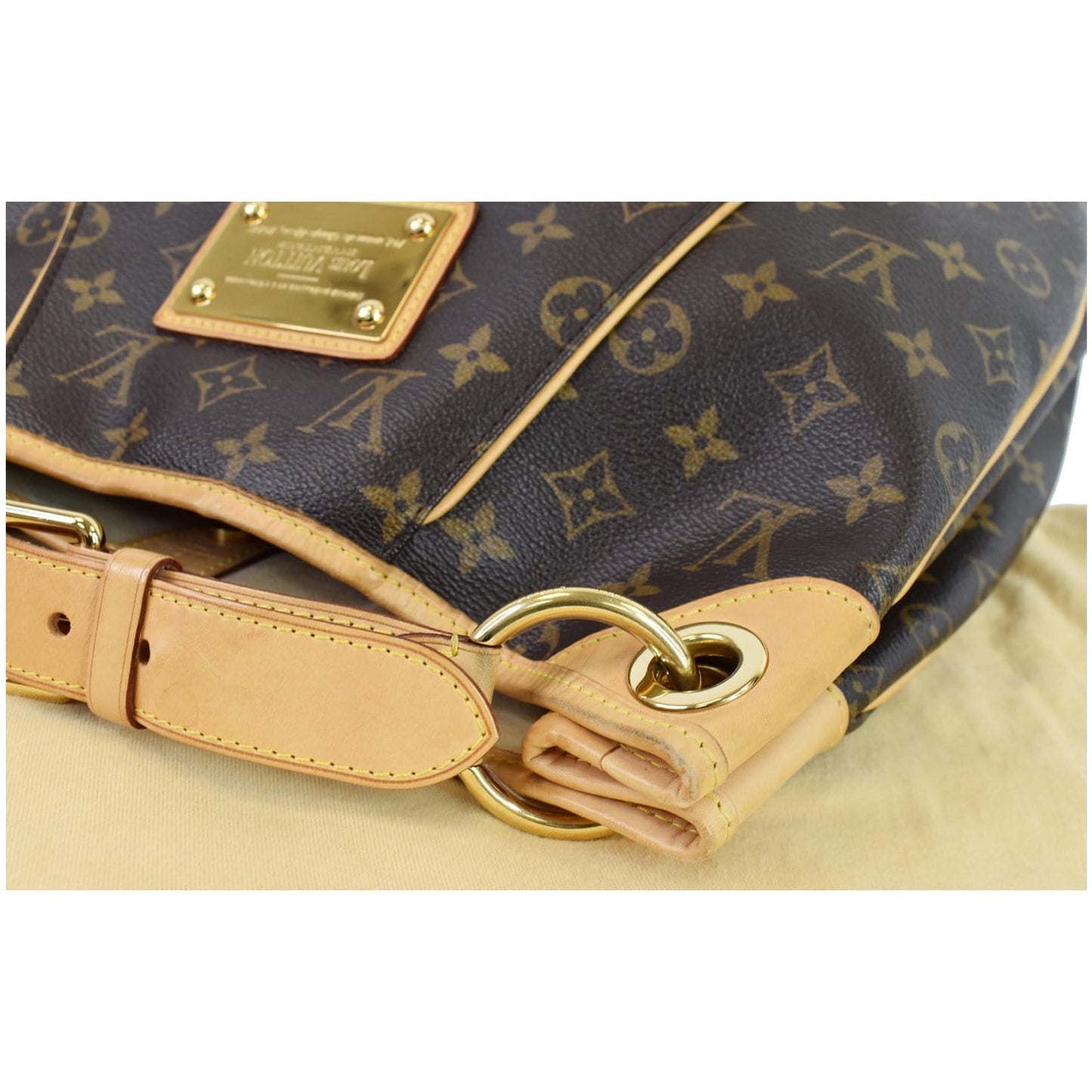 LOUIS VUITTON Galliera PM Monogram Canvas Shoulder Bag Brown