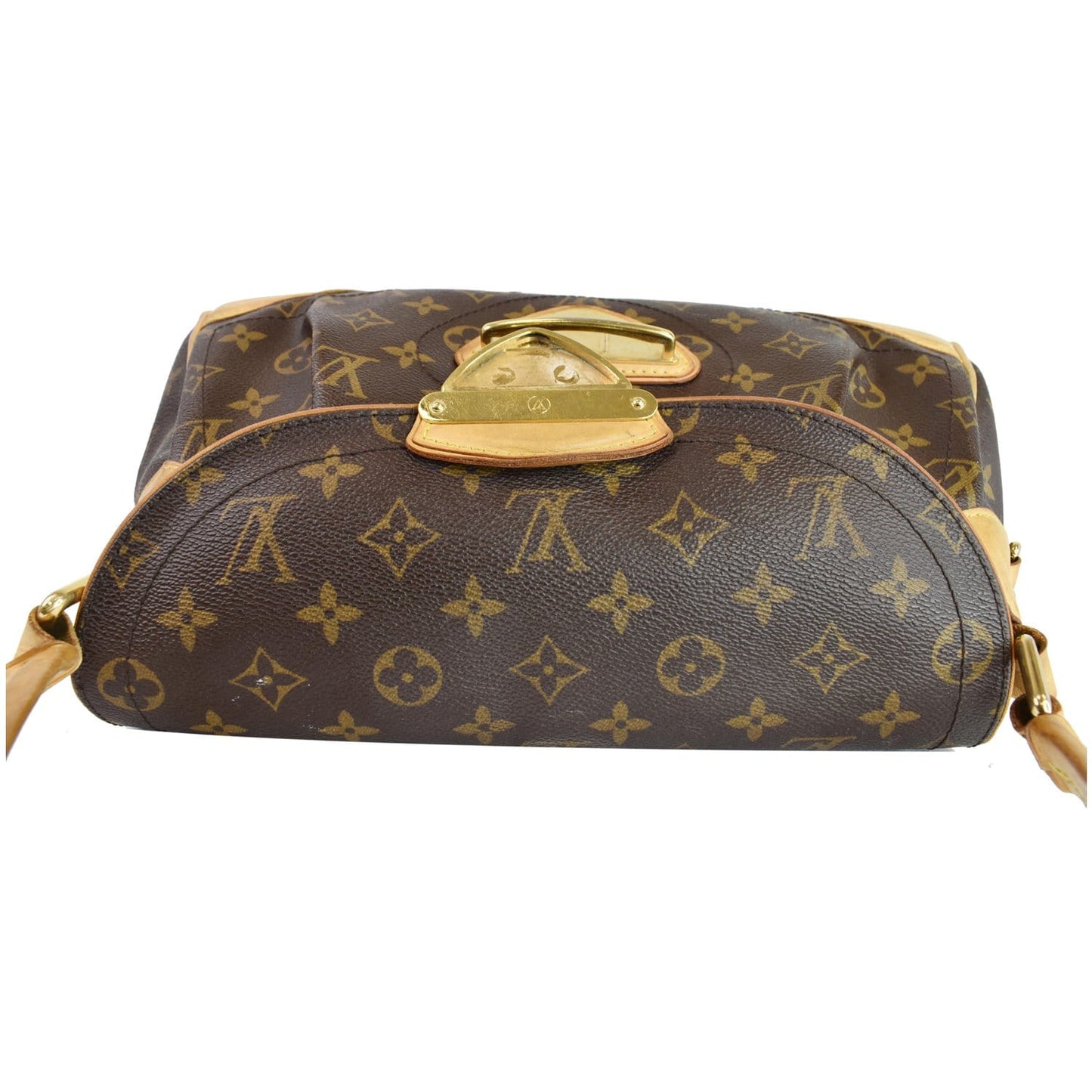 LOUIS VUITTON Beverly MM Monogram Canvas Shoulder Bag Brown