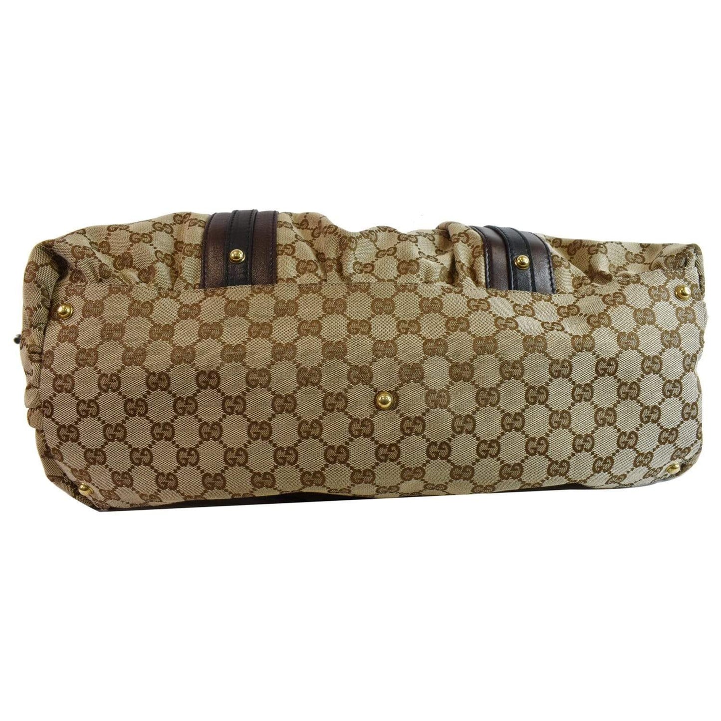 GUCCI Interlocking Large GG Canvas Tote Bag Beige 223954