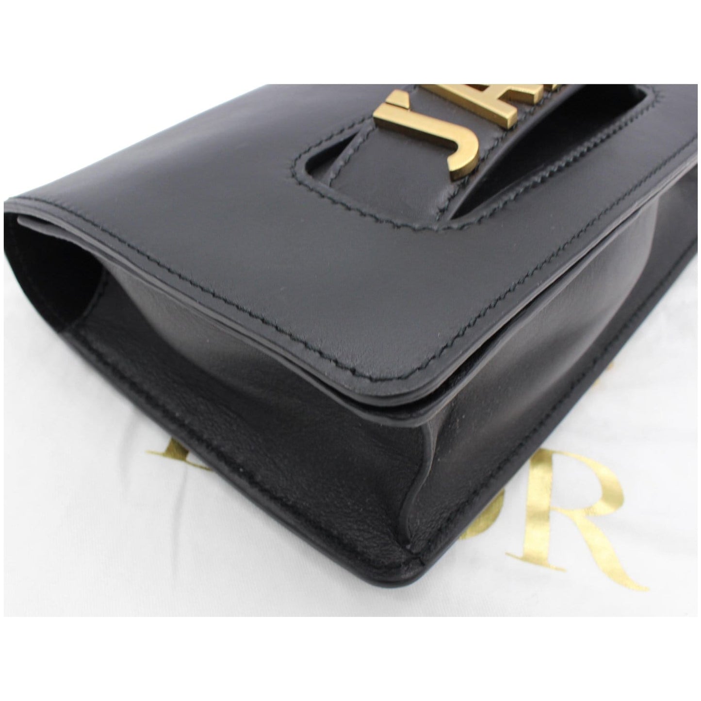 Christian Dior J'Adior Medium Calfskin Leather Flap Shoulder Bag Black - 10% OFF