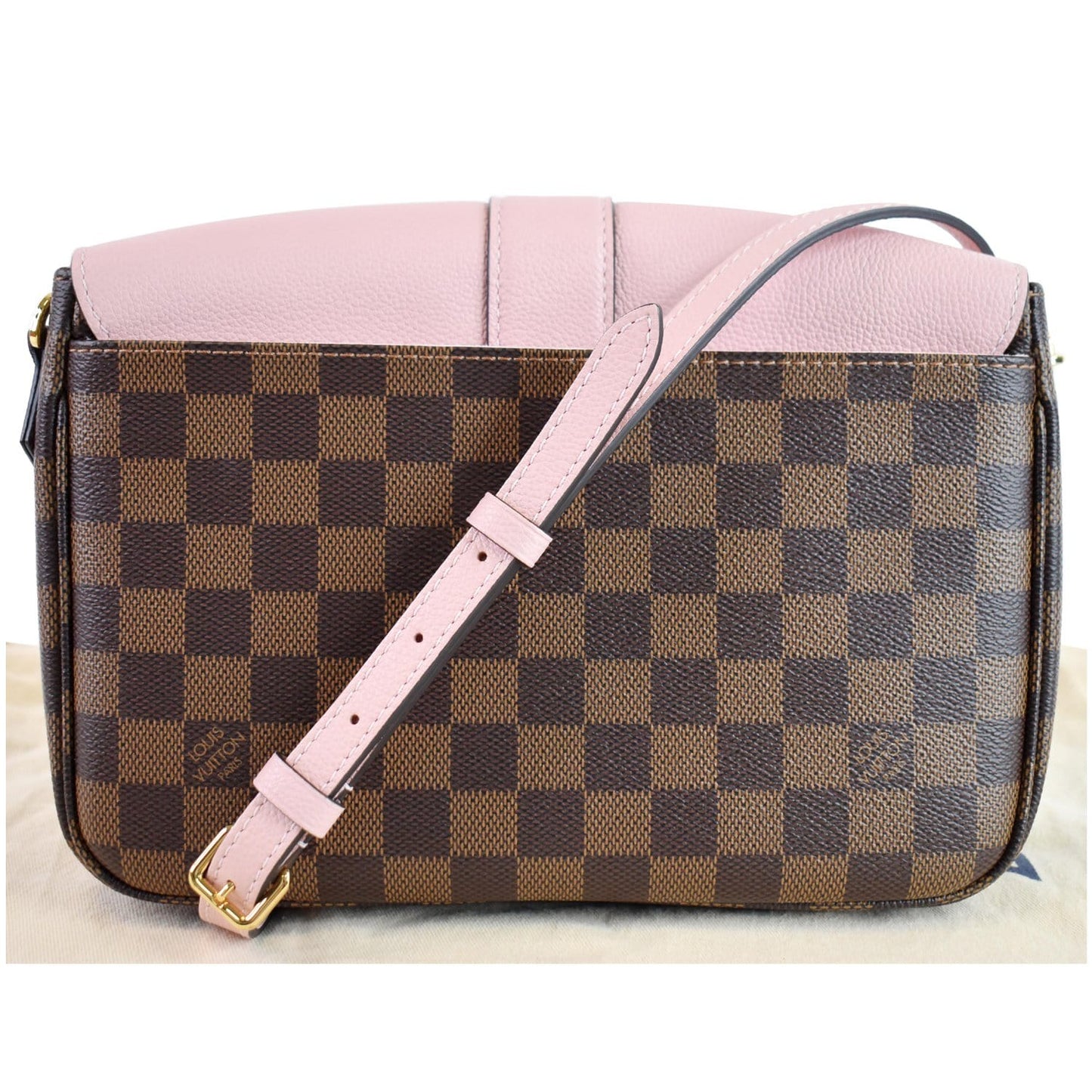 LOUIS VUITTON Clapton Damier Ebene Crossbody Bag Magnolia
