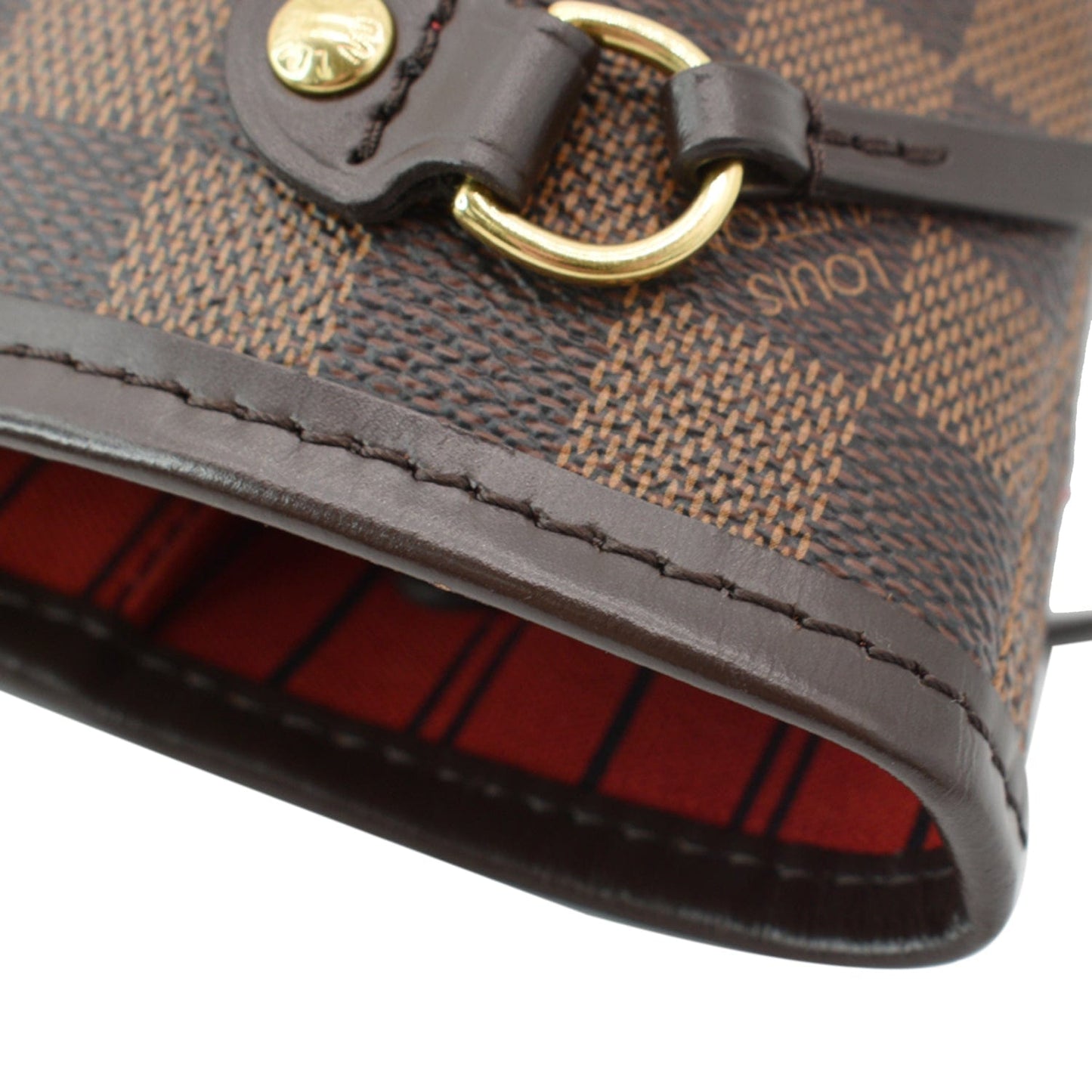 LOUIS VUITTON Neverfull PM Damier Ebene Shoulder Bag Brown - New Year Deals