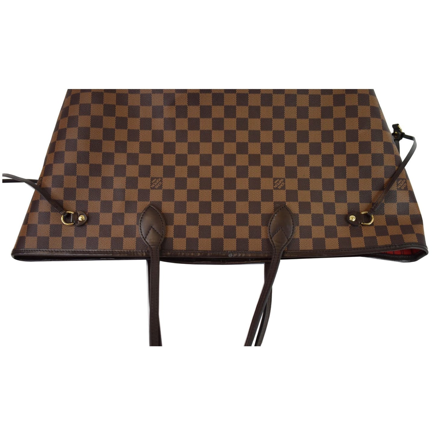 LOUIS VUITTON Neverfull GM Damier Ebene Tote Shoulder Bag Brown