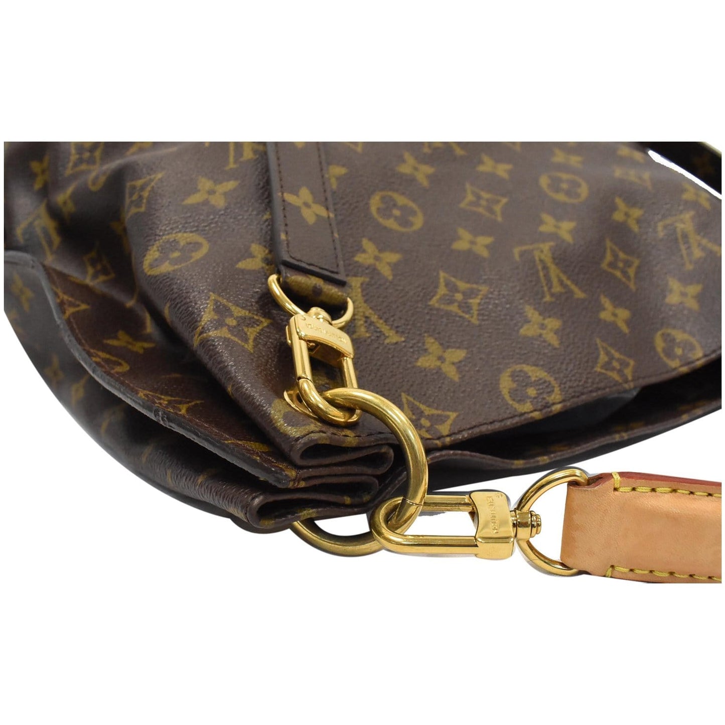 LOUIS VUITTON Metis Hobo Monogram Canvas Shoulder Bag Brown