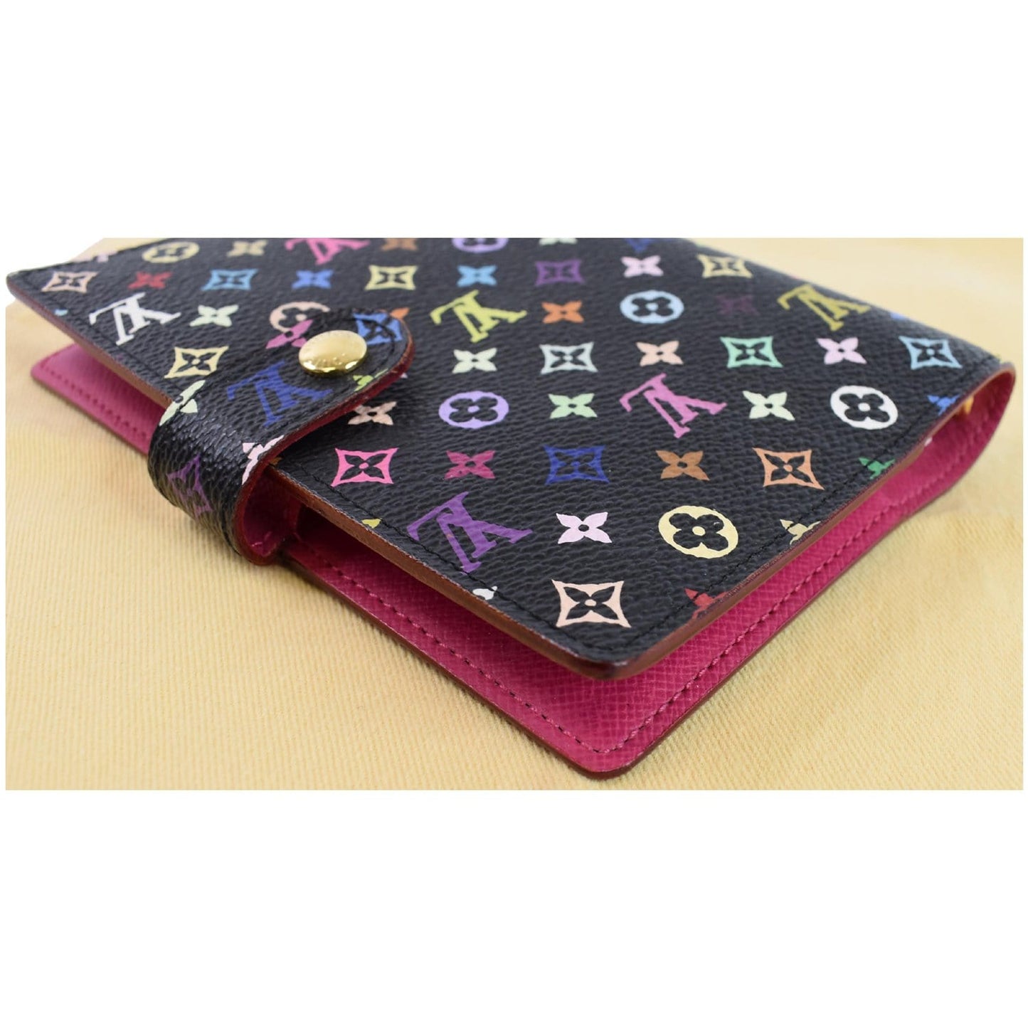 LOUIS VUITTON Agenda PM Multicolor Monogram Planner Cover Black