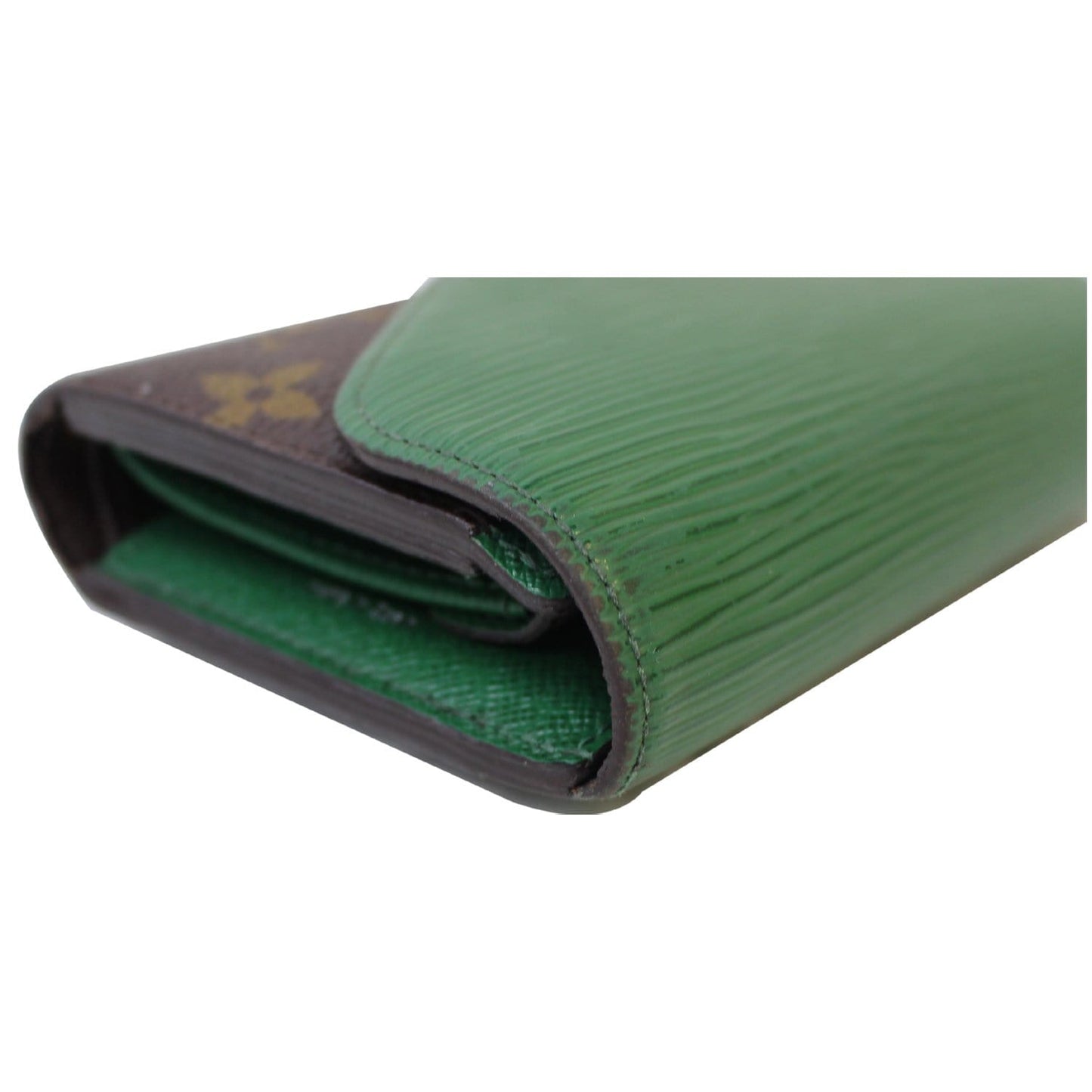 LOUIS VUITTON Marie-Lou Epi Monogram Canvas Compact Wallet Green