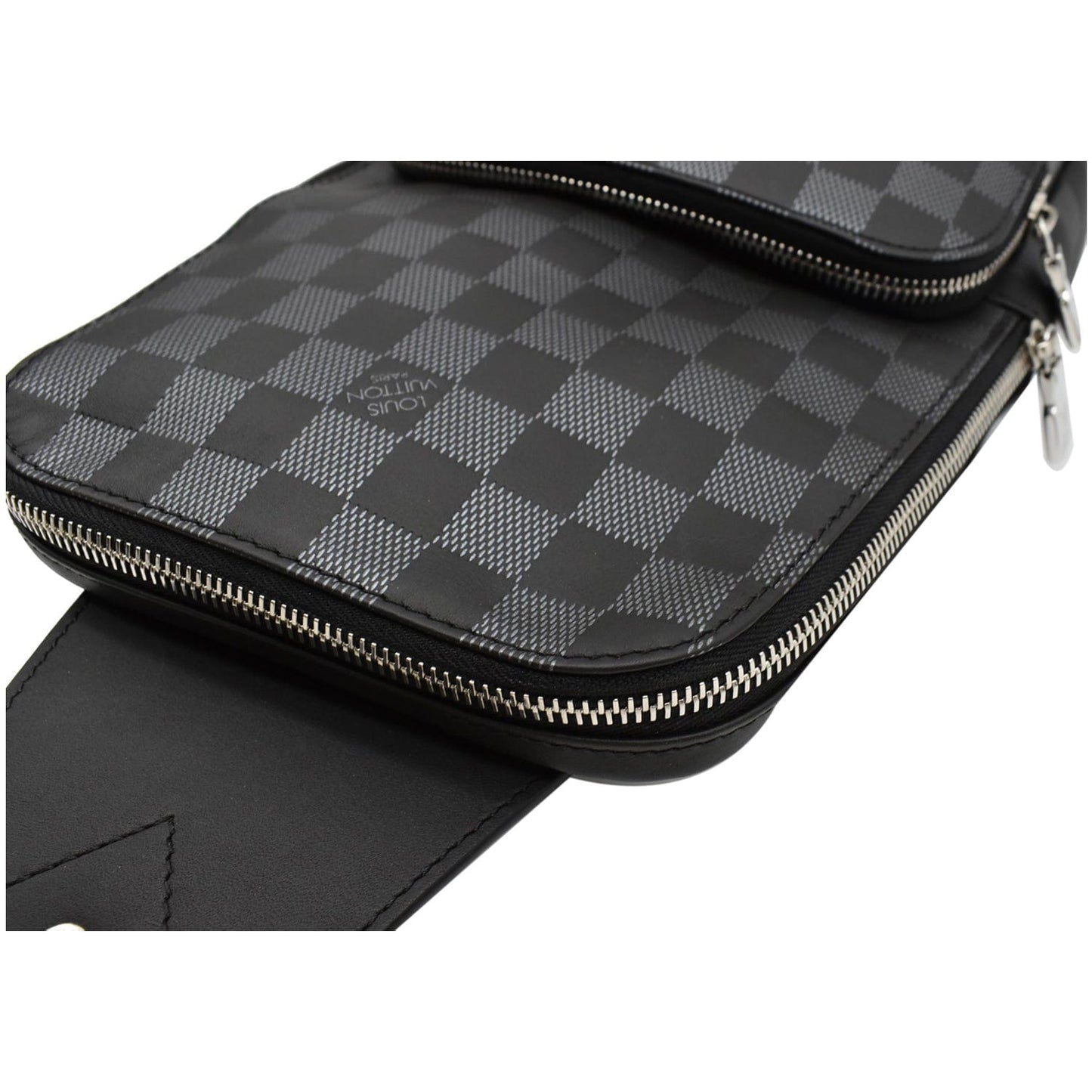 LOUIS VUITTON Avenue Sling Damier Graphite Crossbody Bag Black - 15% OFF
