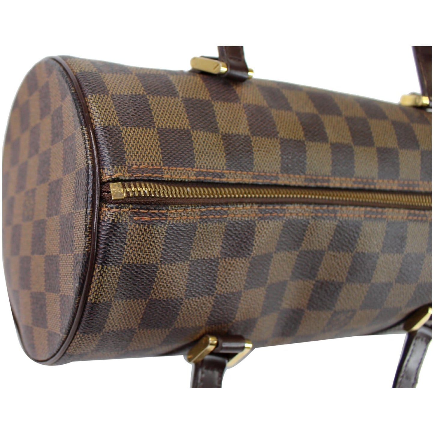 LOUIS VUITTON Papillon 30 Damier Ebene Shoulder Handbag Brown