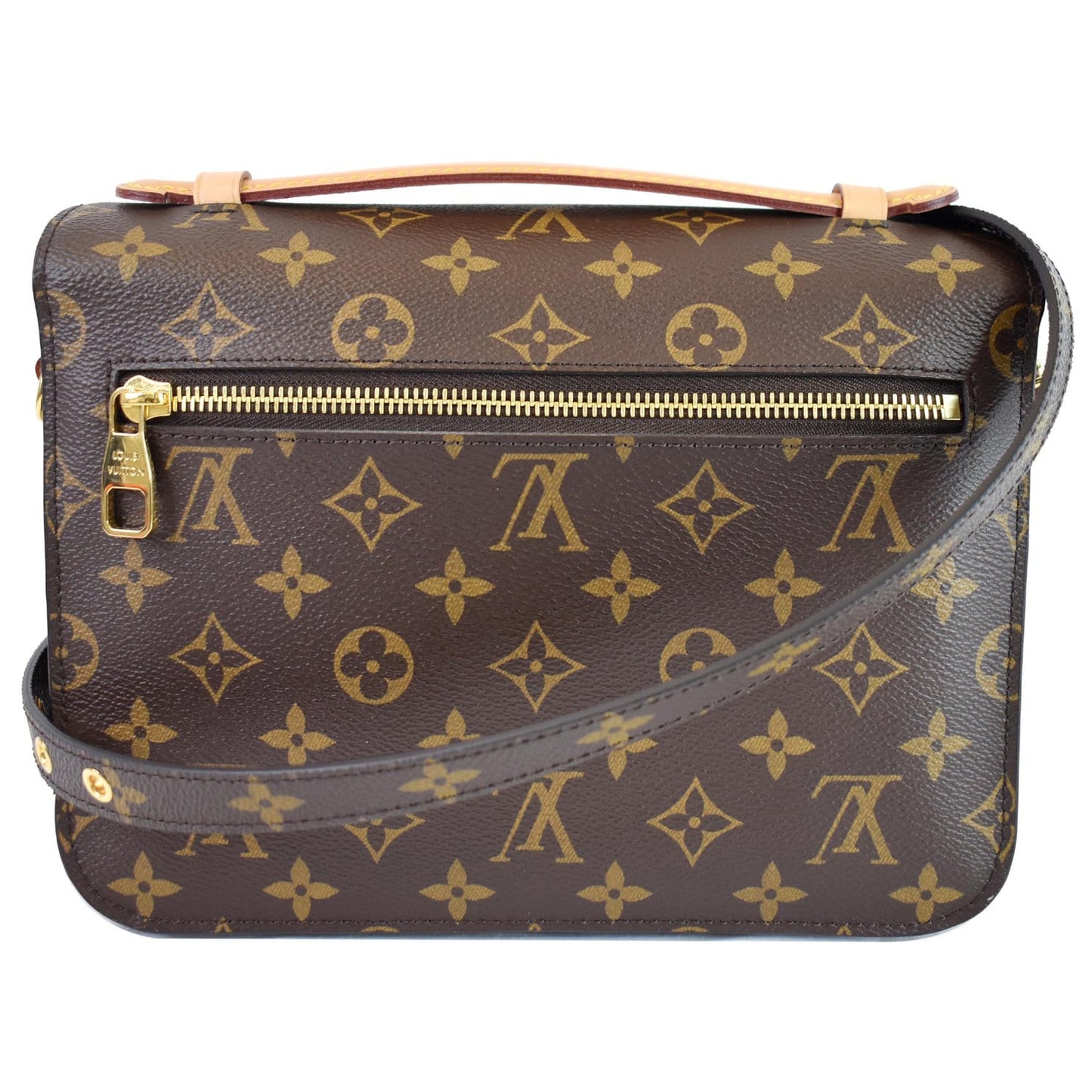 LOUIS VUITTON Metis Pochette Monogram Canvas Crossbody Bag Brown