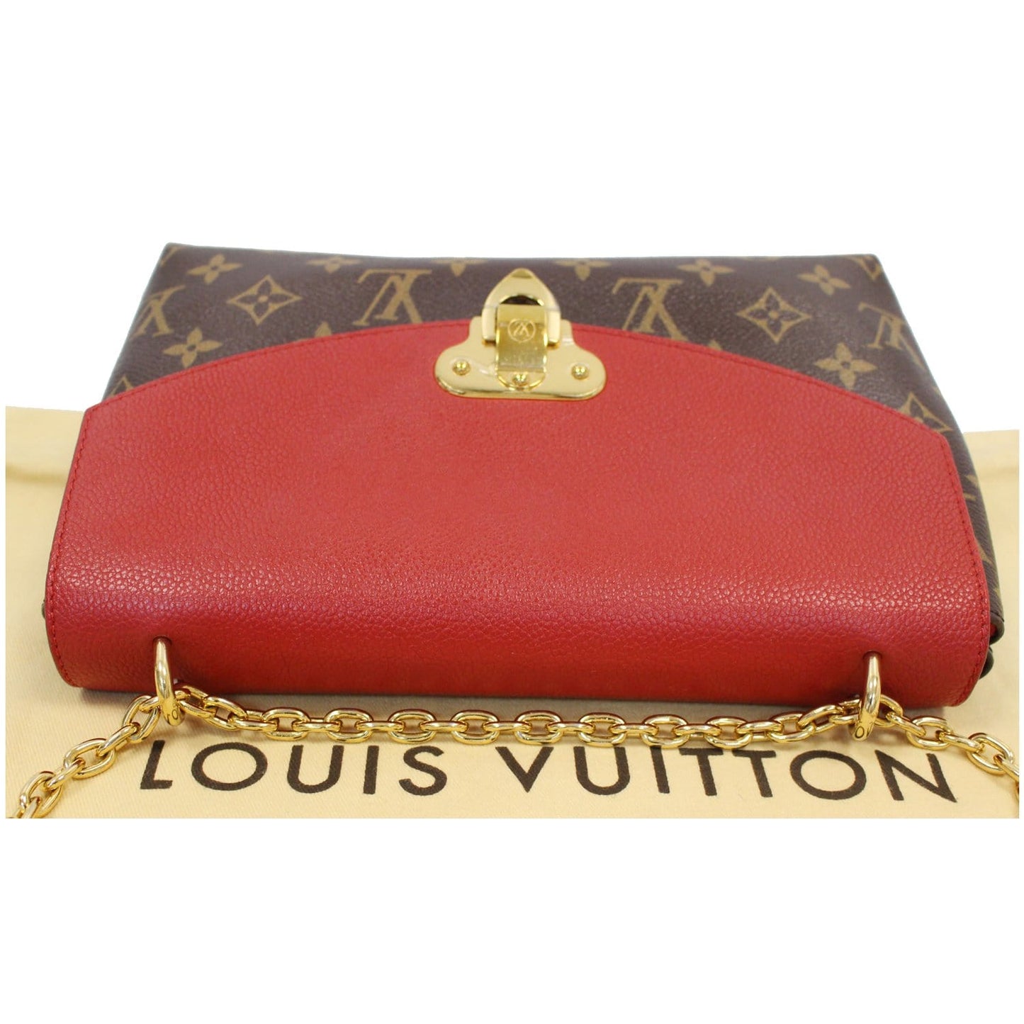 LOUIS VUITTON Saint Placide Monogram Canvas Shoulder Crossbody Bag Cerise