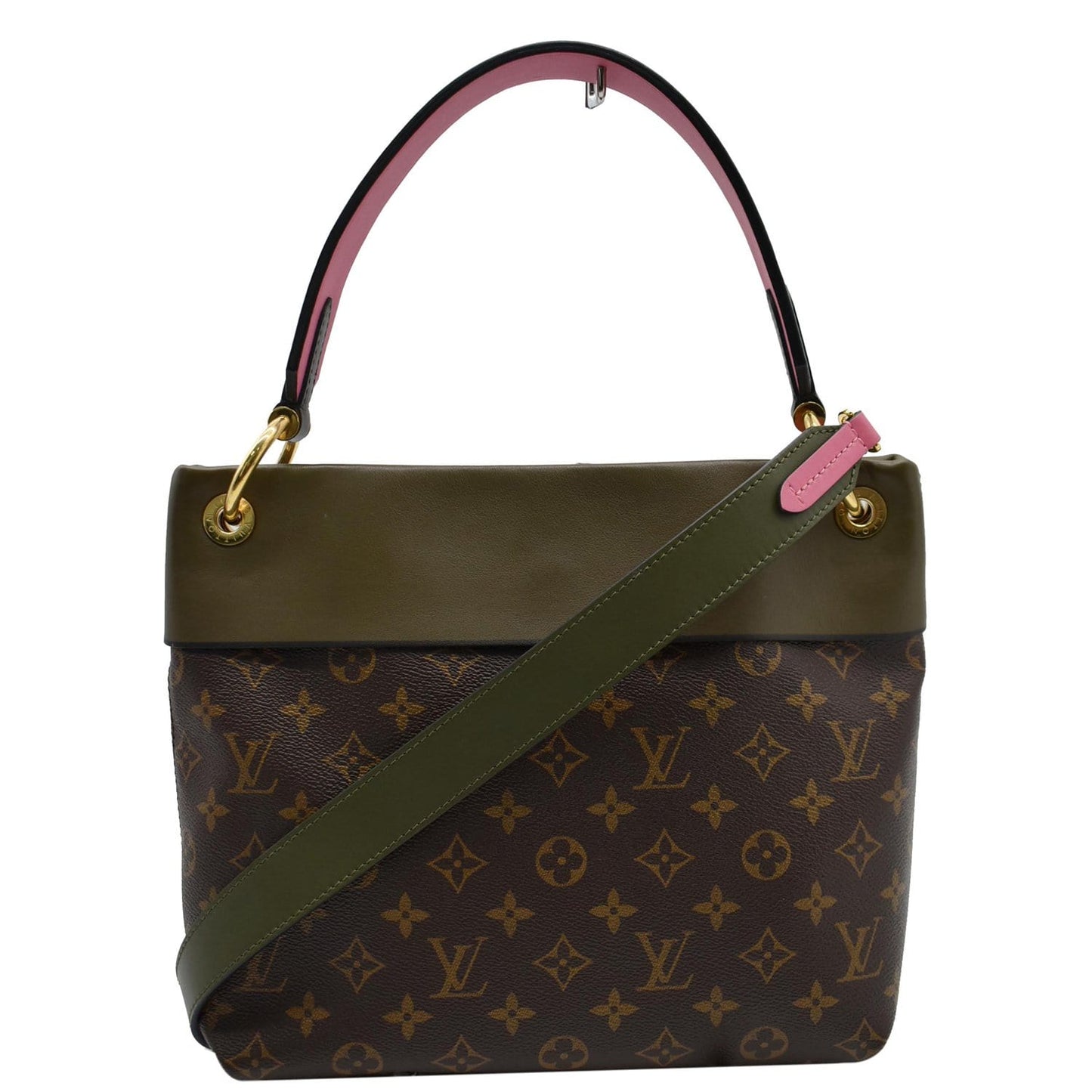 LOUIS VUITTON Tuileries Besace Monogram Canvas Shoulder Bag Olive