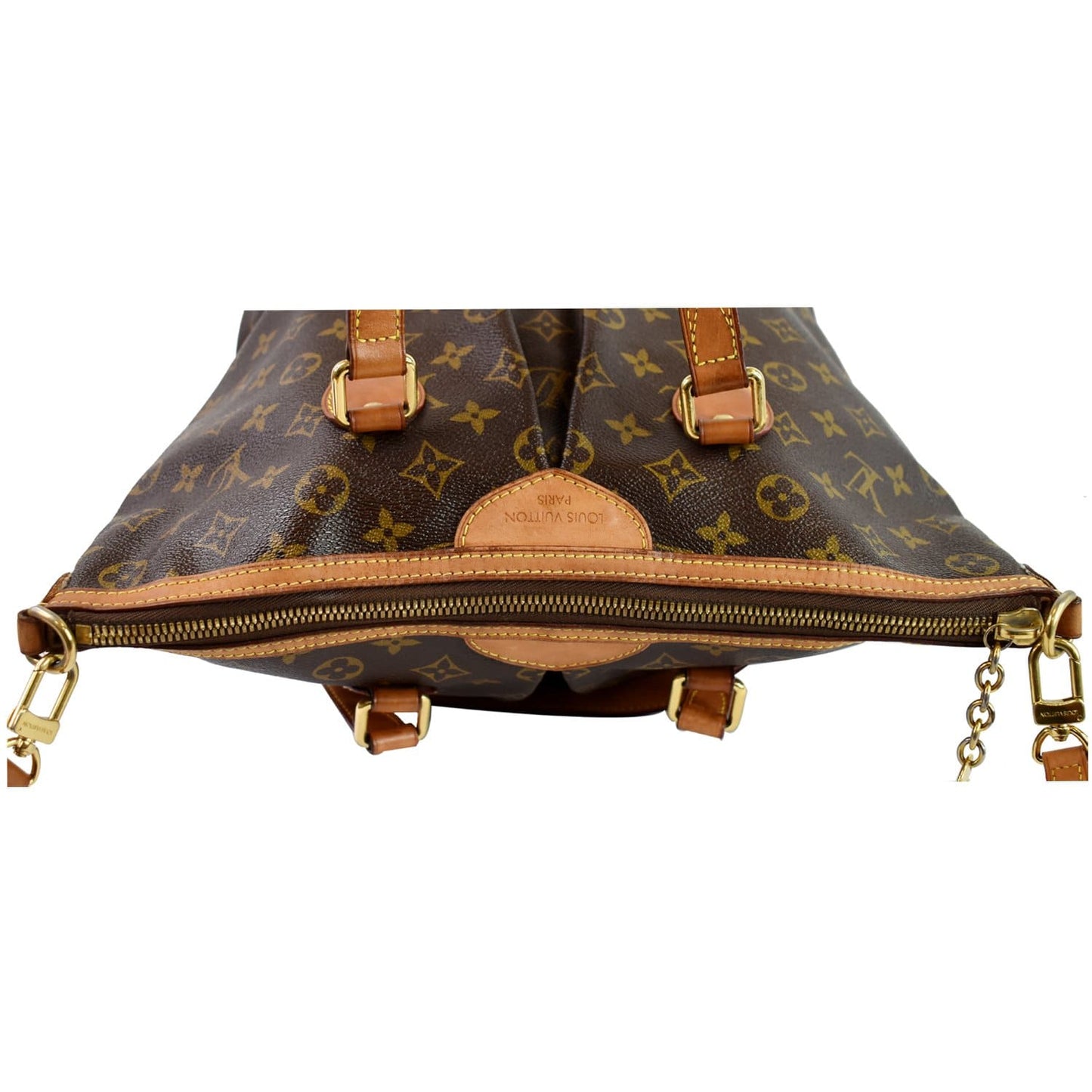 LOUIS VUITTON Palermo PM Monogram Canvas Shoulder Bag Brown