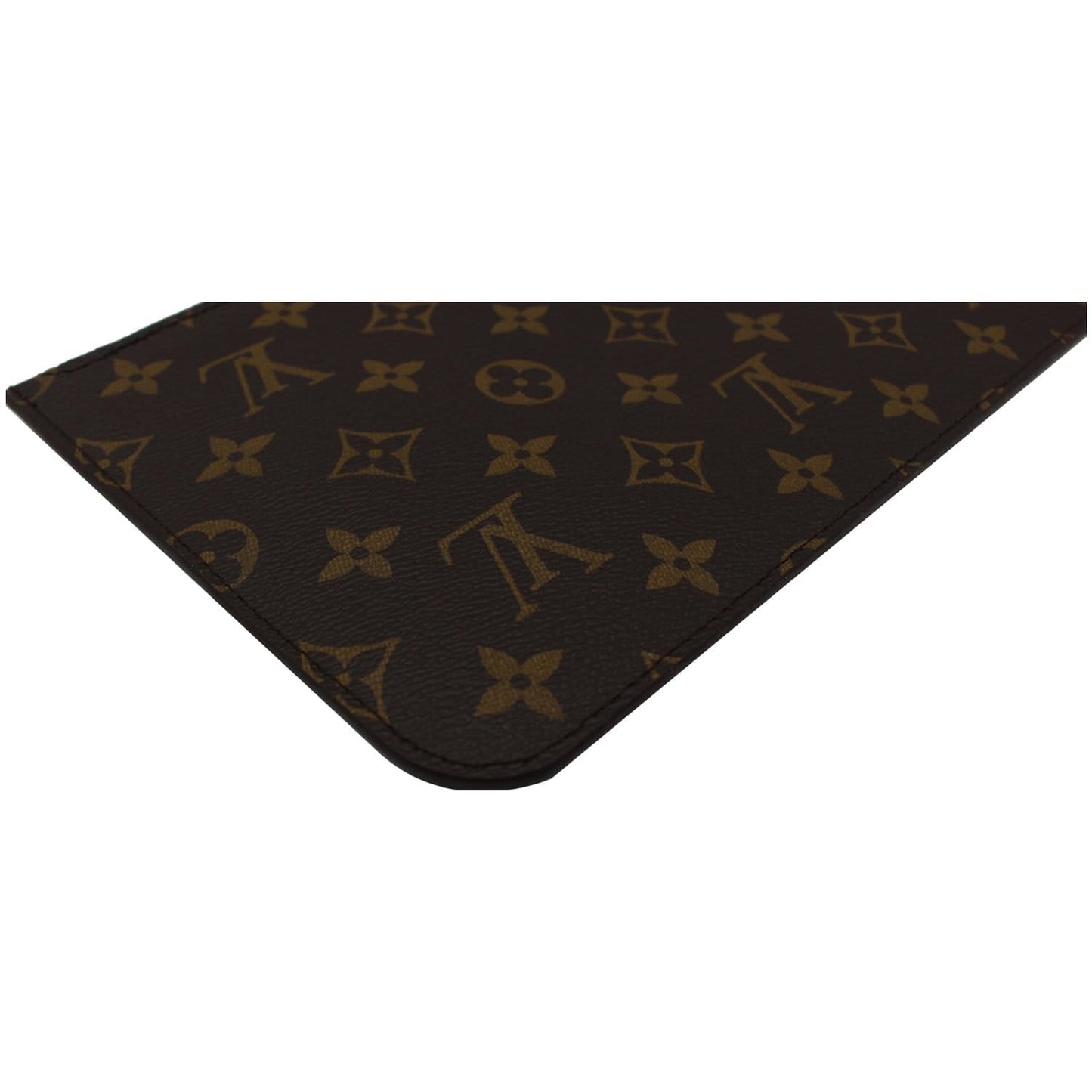 LOUIS VUITTON  Neverfull GM Monogram Canvas Pochette Wristlet Pouch Brown
