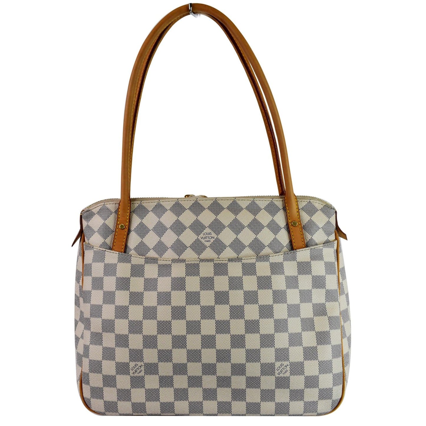 LOUIS VUITTON Figheri PM Damier Azur Shoulder Bag White