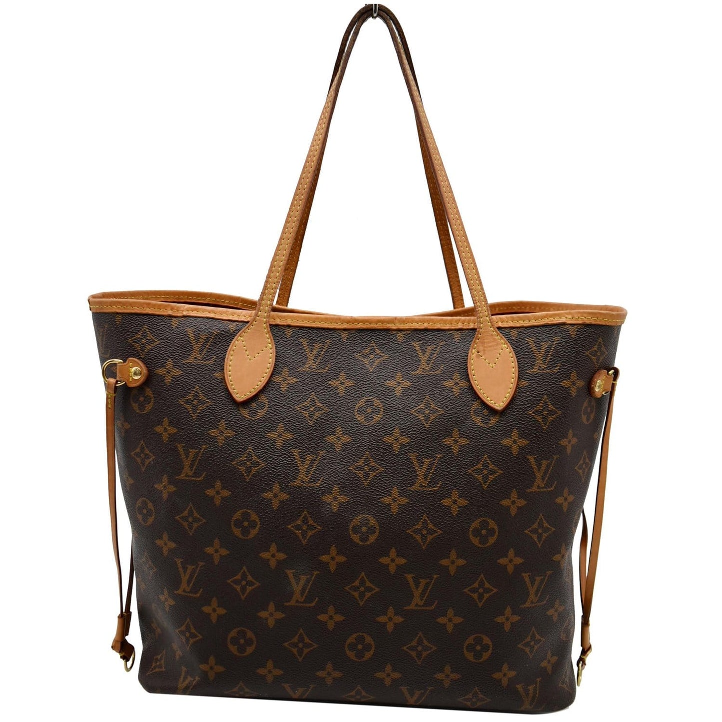 LOUIS VUITTON Neverfull MM Monogram Canvas Tote Bag Brown