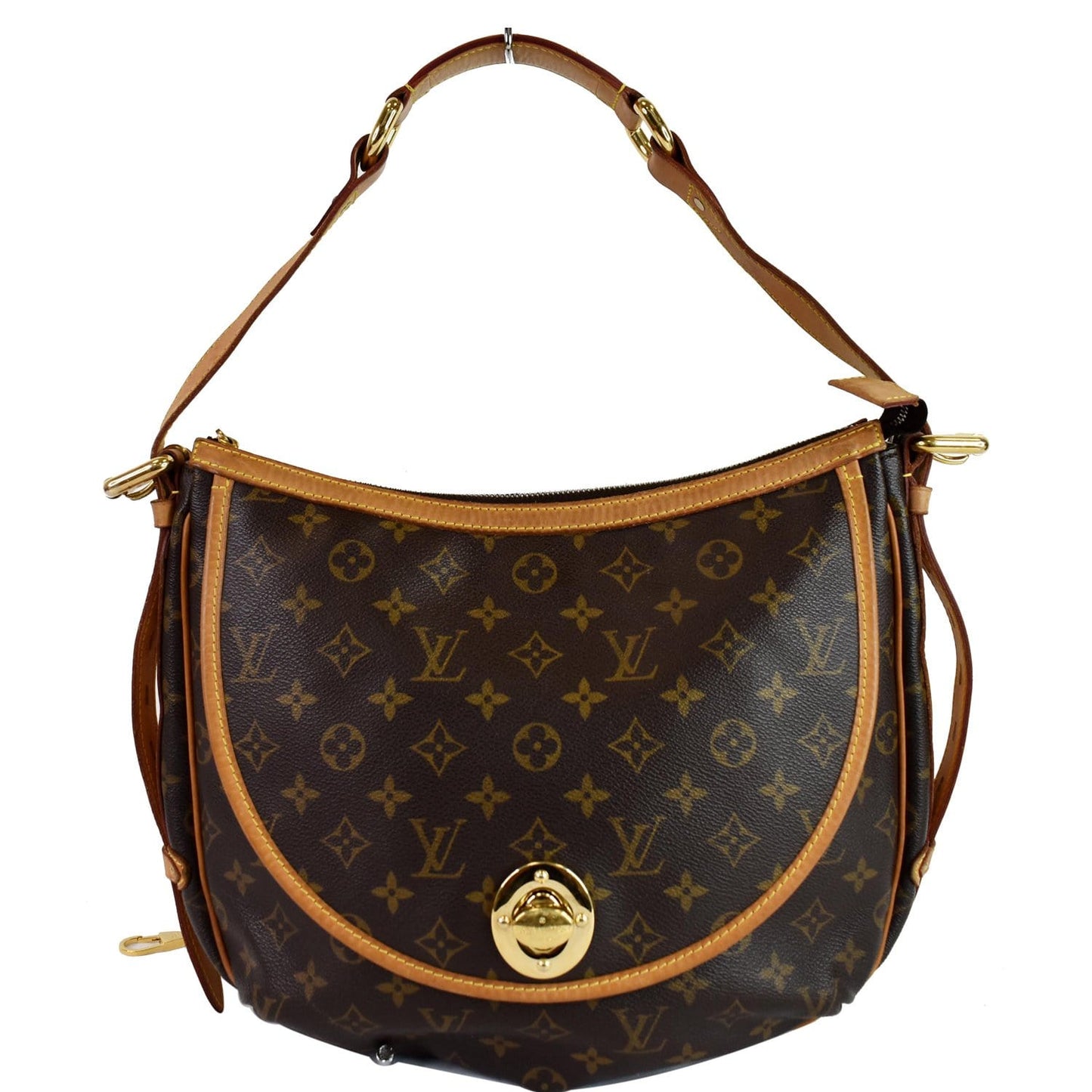 LOUIS VUITTON Tulum GM Monogram Canvas Shoulder Bag Brown