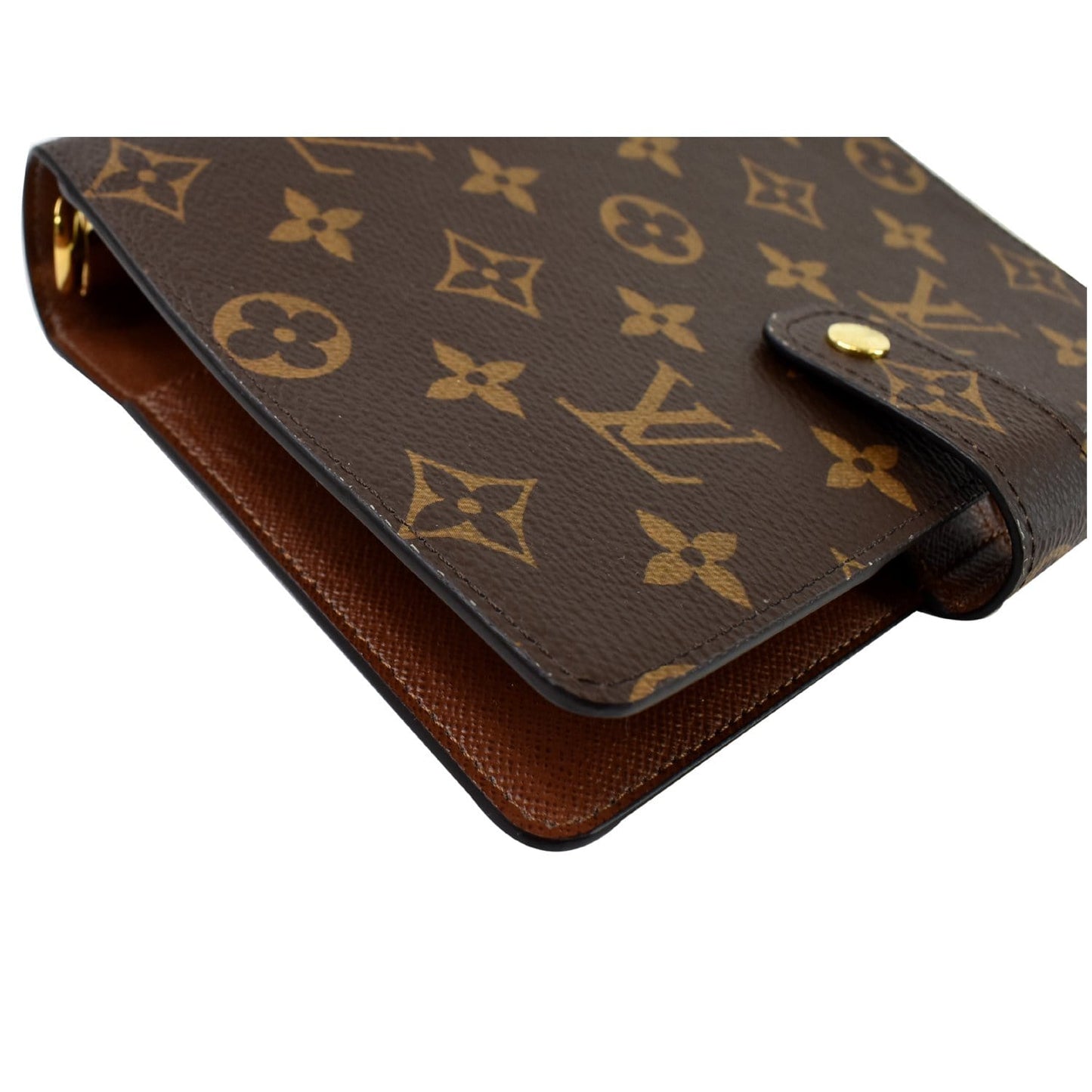 LOUIS VUITTON Agenda PM Monogram Canvas Planner Cover Brown