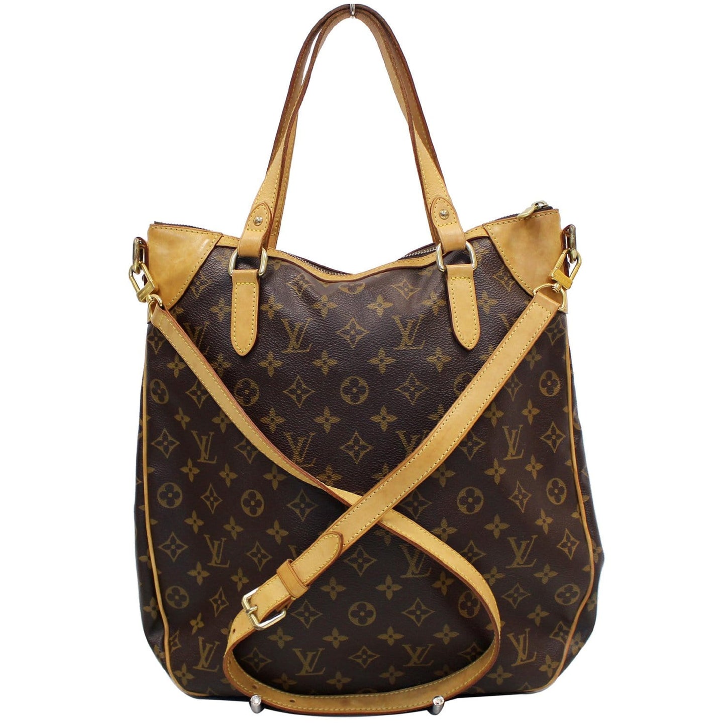 LOUIS VUITTON Odeon GM Monogram Canvas Shoulder Bag Brown