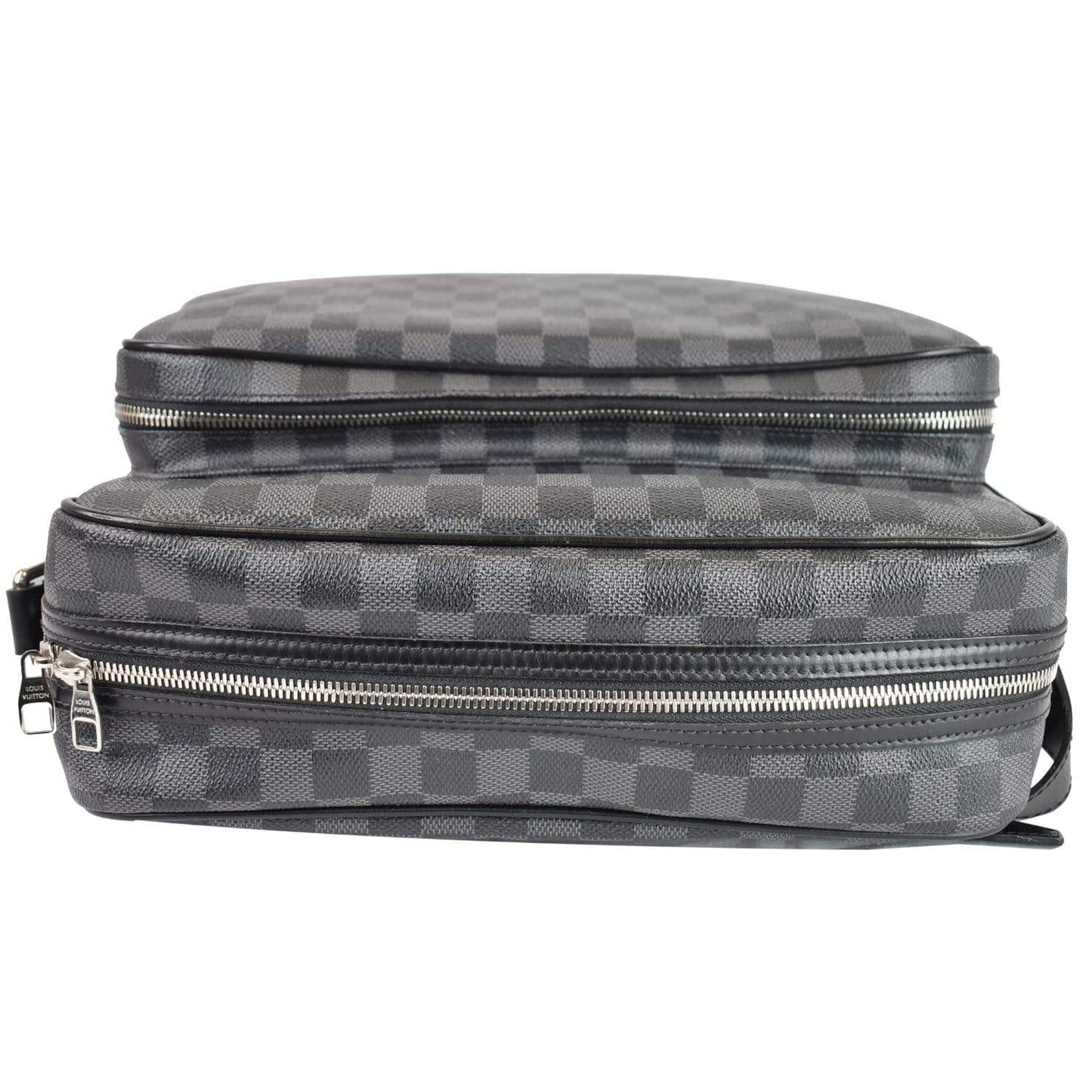 LOUIS VUITTON Sac Leoh Damier Graphite Messenger Bag Black - 20% OFF