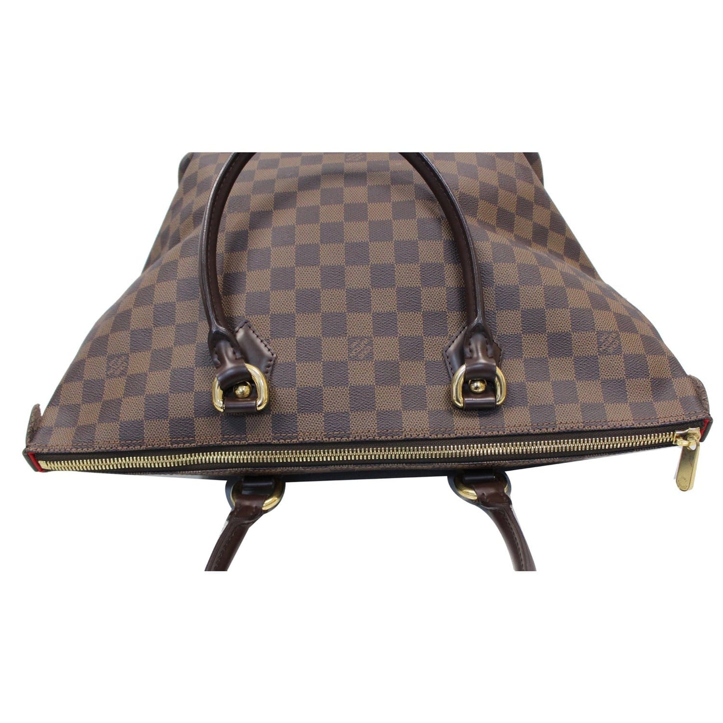 LOUIS VUITTON Saleya MM Damier Ebene Shoulder Bag Brown