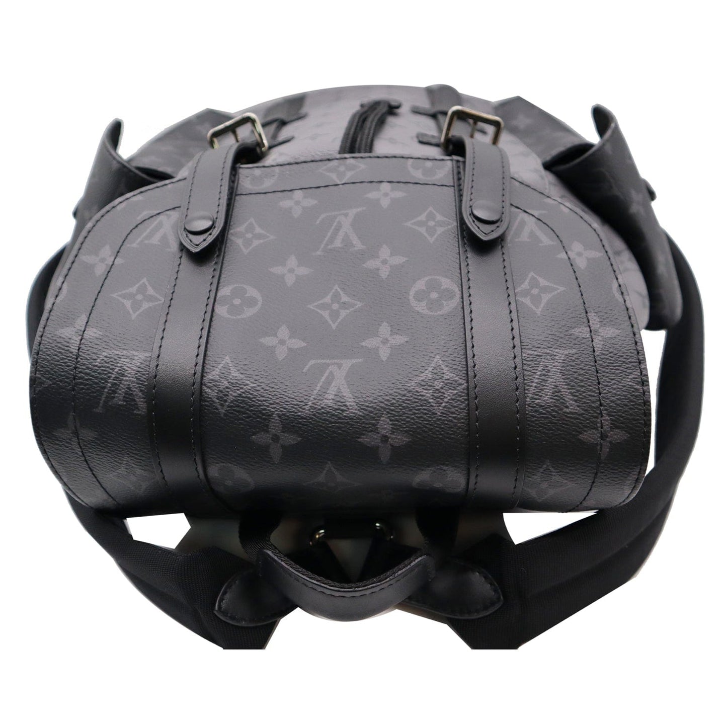 LOUIS VUITTON Christopher PM Reverse Monogram Eclipse Backpack Bag Black