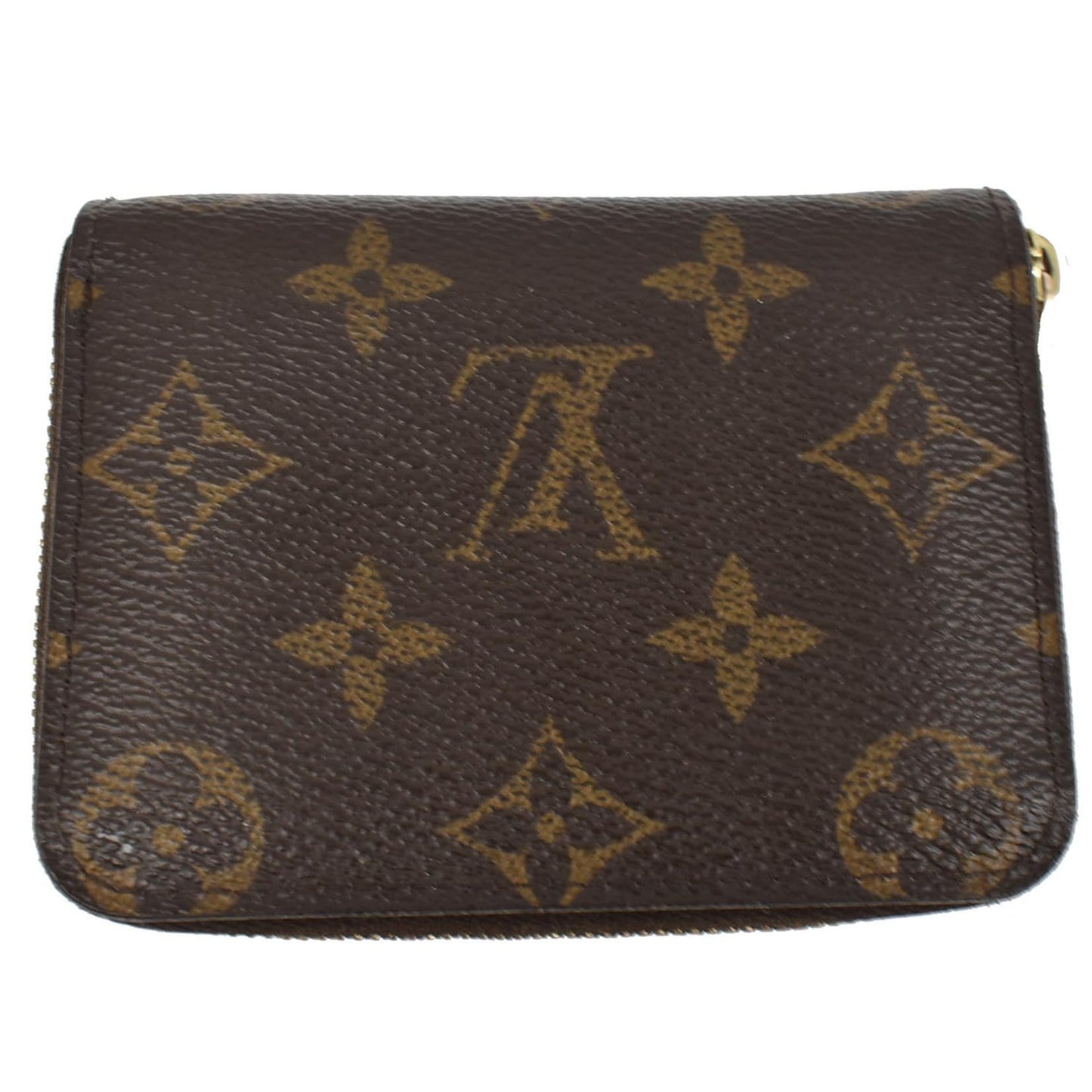 LOUIS VUITTON Monogram Canvas Zippy Coin Purse Brown