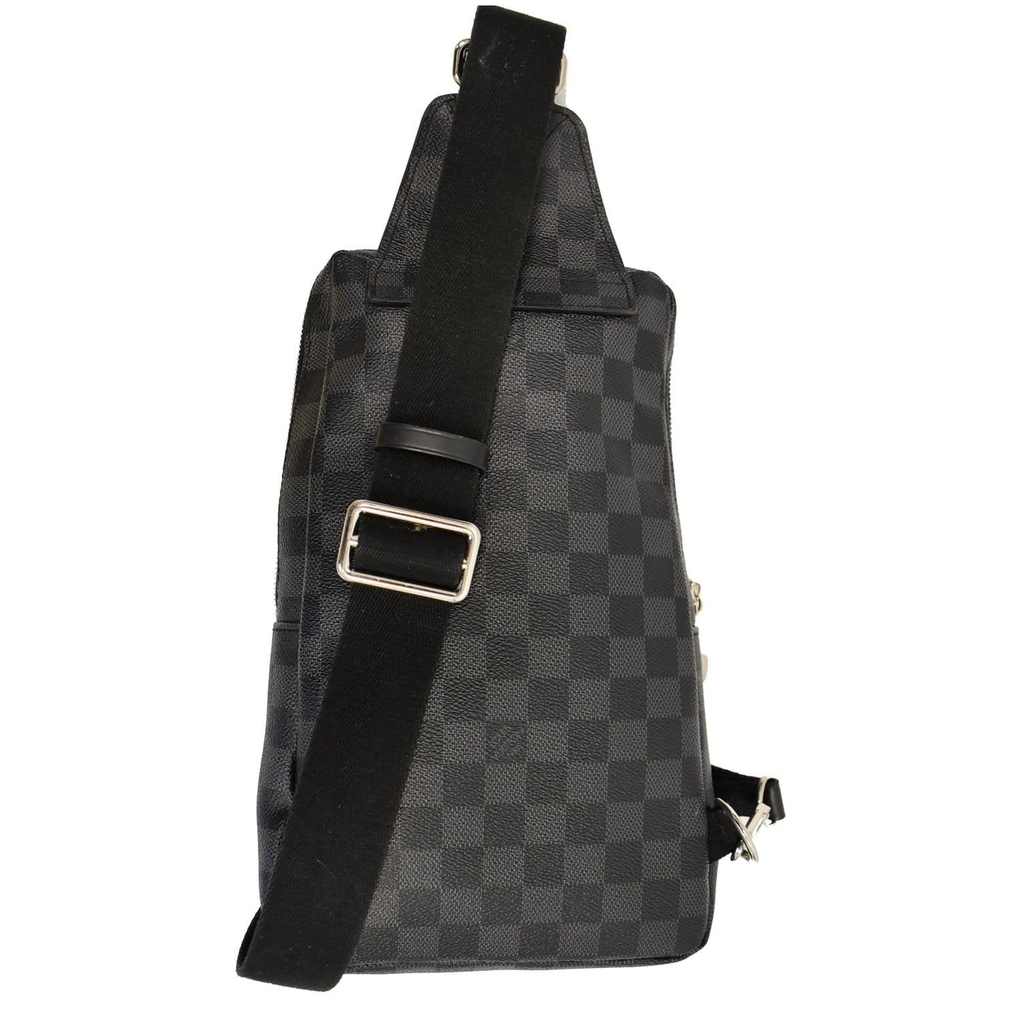 LOUIS VUITTON Avenue Sling Damier Graphite Crossbody Bag Black