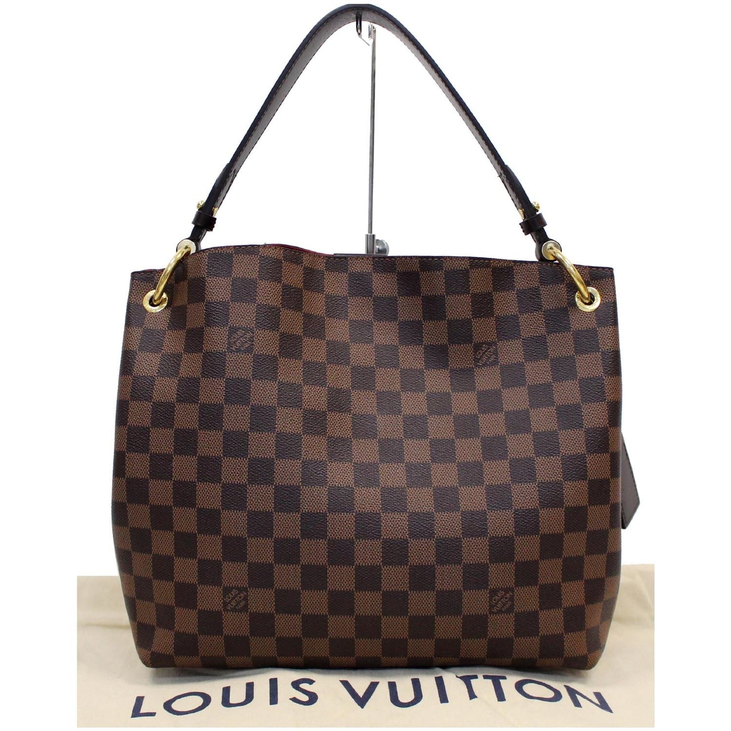LOUIS VUITTON Graceful PM Damier Ebene Shoulder Bag Brown
