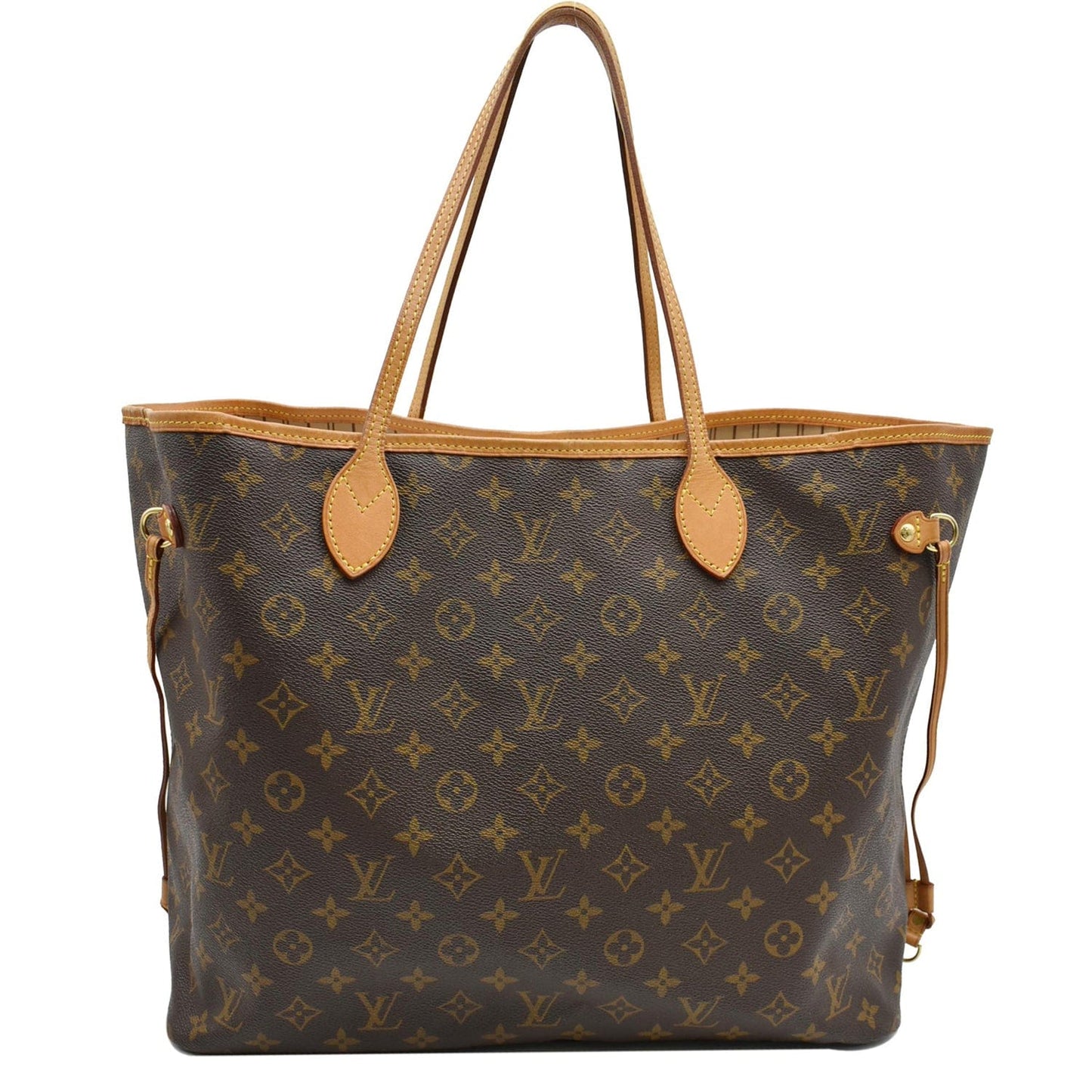 LOUIS VUITTON Neverfull GM Monogram Canvas Tote Bag Brown
