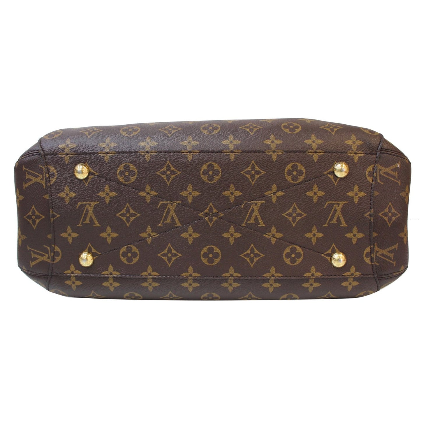 LOUIS VUITTON Montaigne GM Monogram Canvas Shoulder Bag Brown