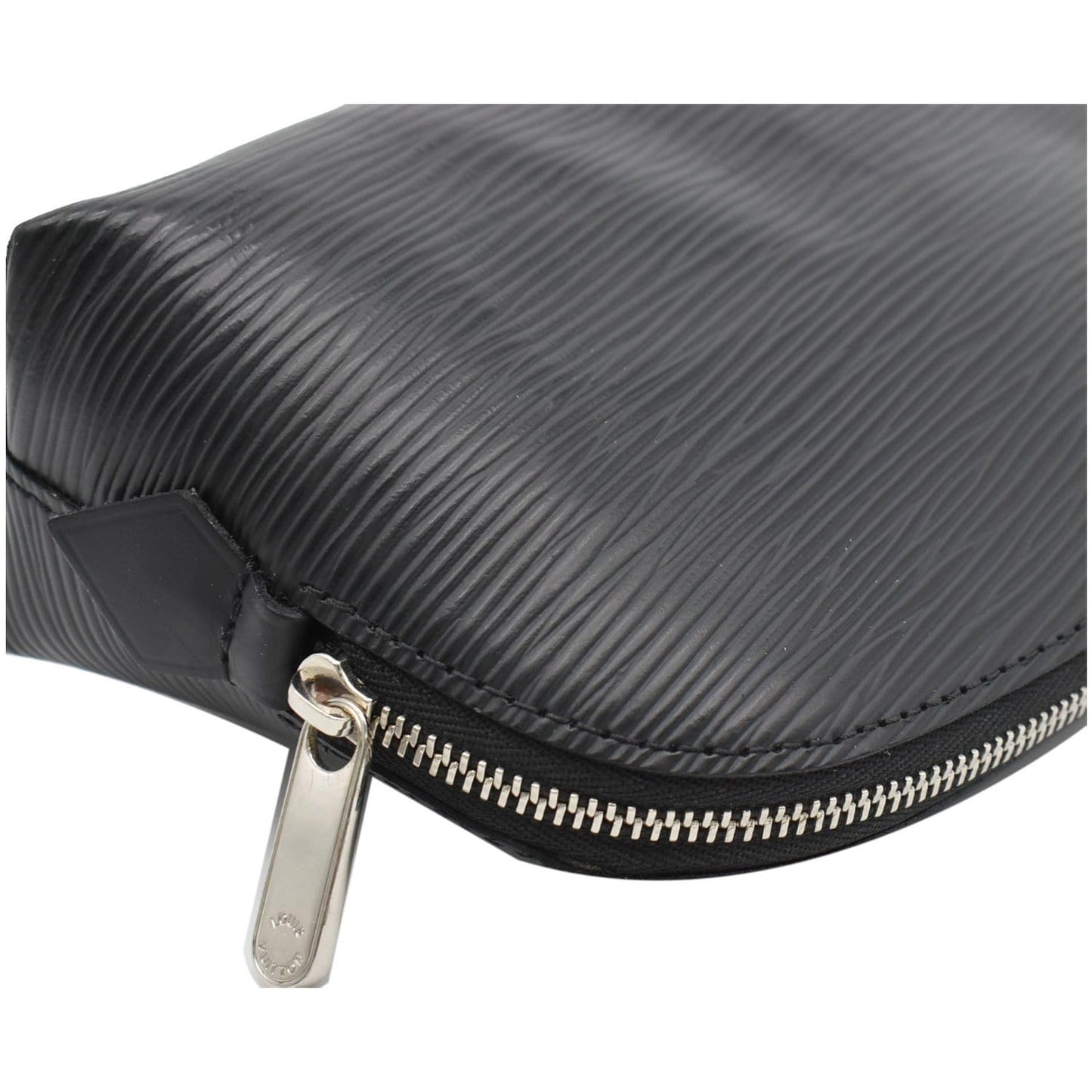 LOUIS VUITTON Epi Leather Pochette Cosmetic Pouch Black
