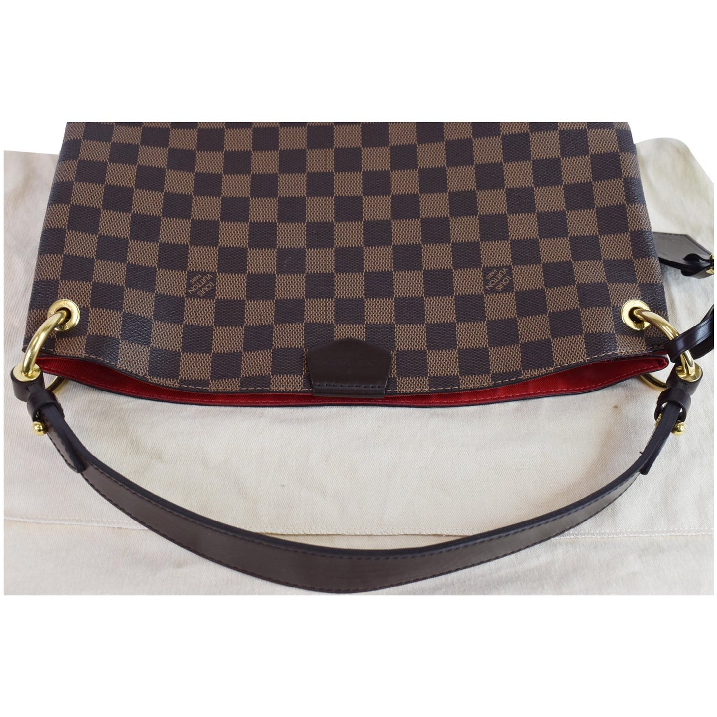 LOUIS VUITTON Graceful PM Damier Ebene Shoulder Bag Brown