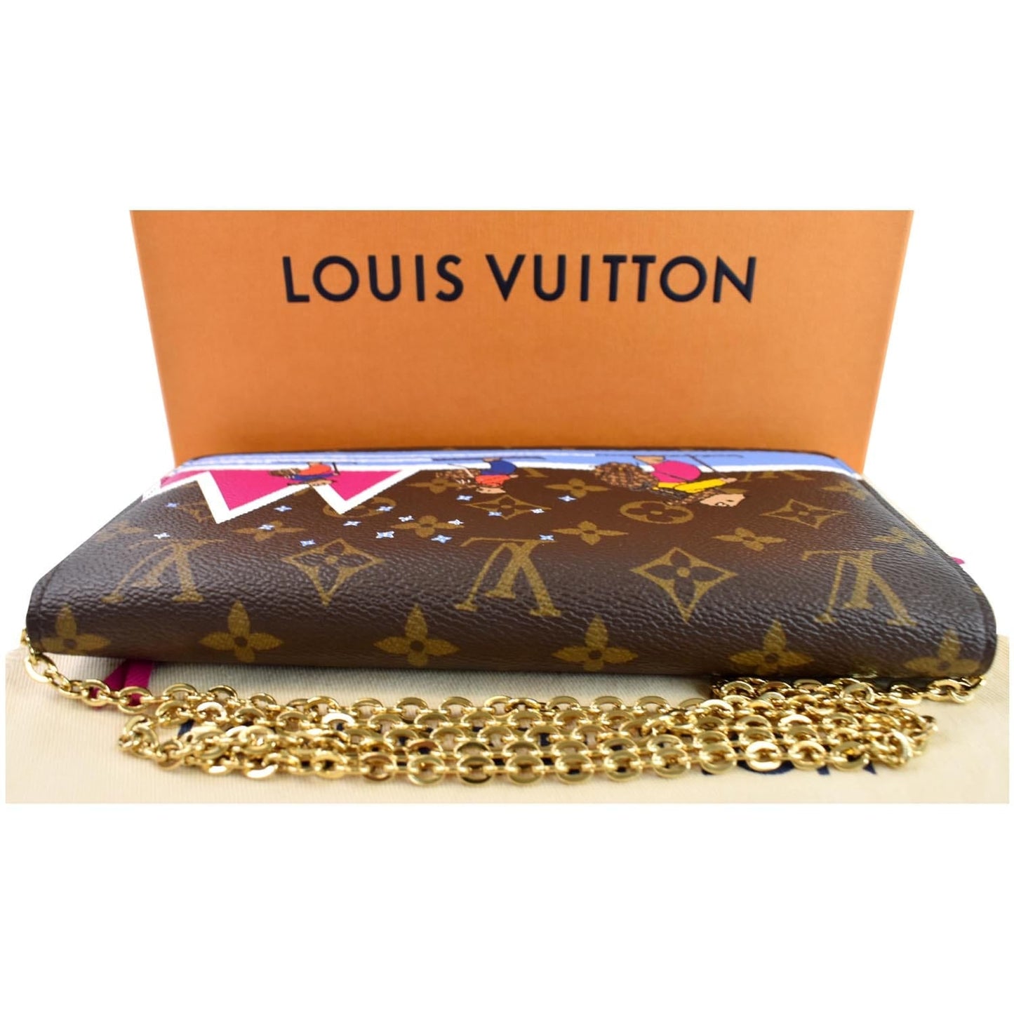 LOUIS VUITTON Weekend Pochette Monogram Canvas Shoulder Clutch Brown - 15% OFF