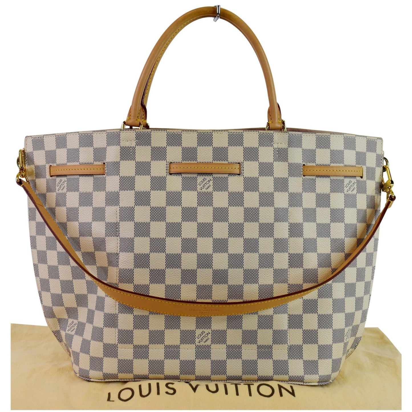 LOUIS VUITTON Girolata Damier Azur Shoulder Bag White