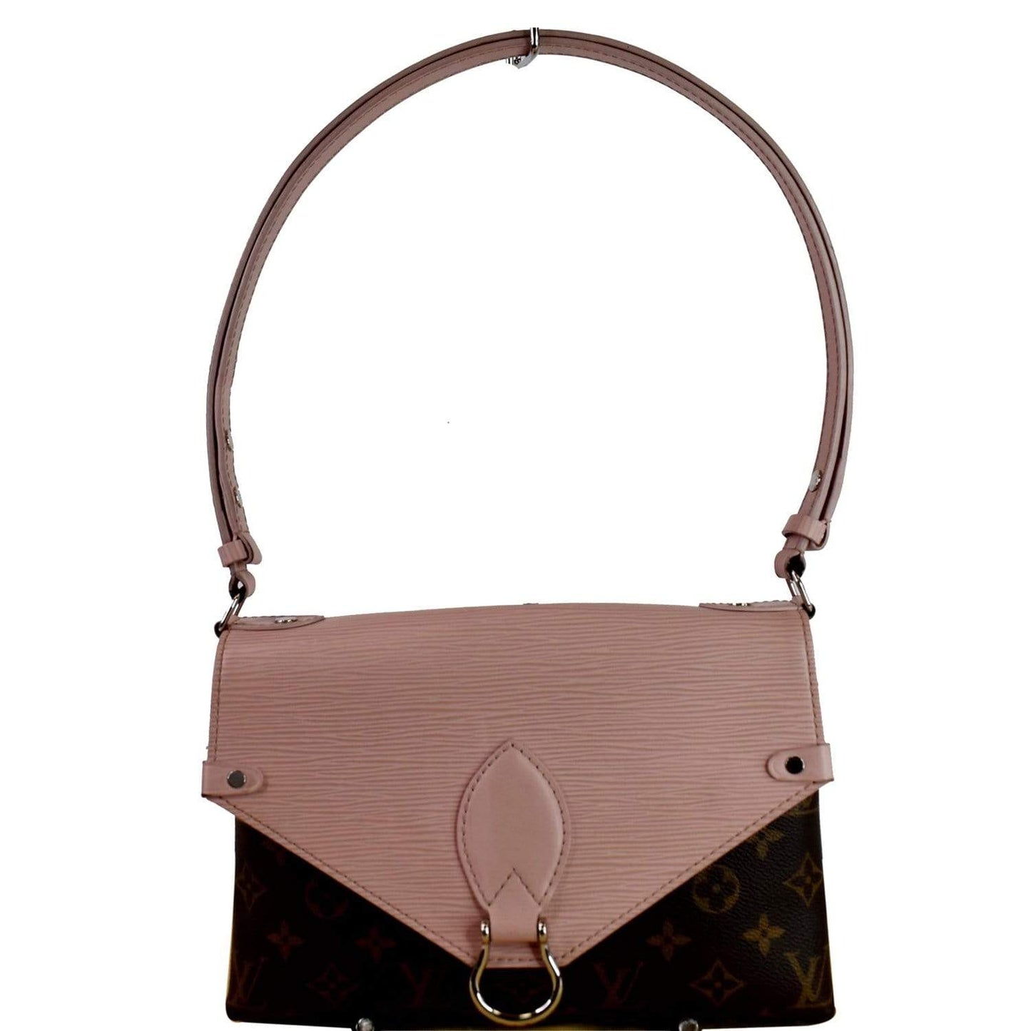 LOUIS VUITTON Saint Michel Monogram Epi Shoulder Bag Rose Ballerine - 25% OFF